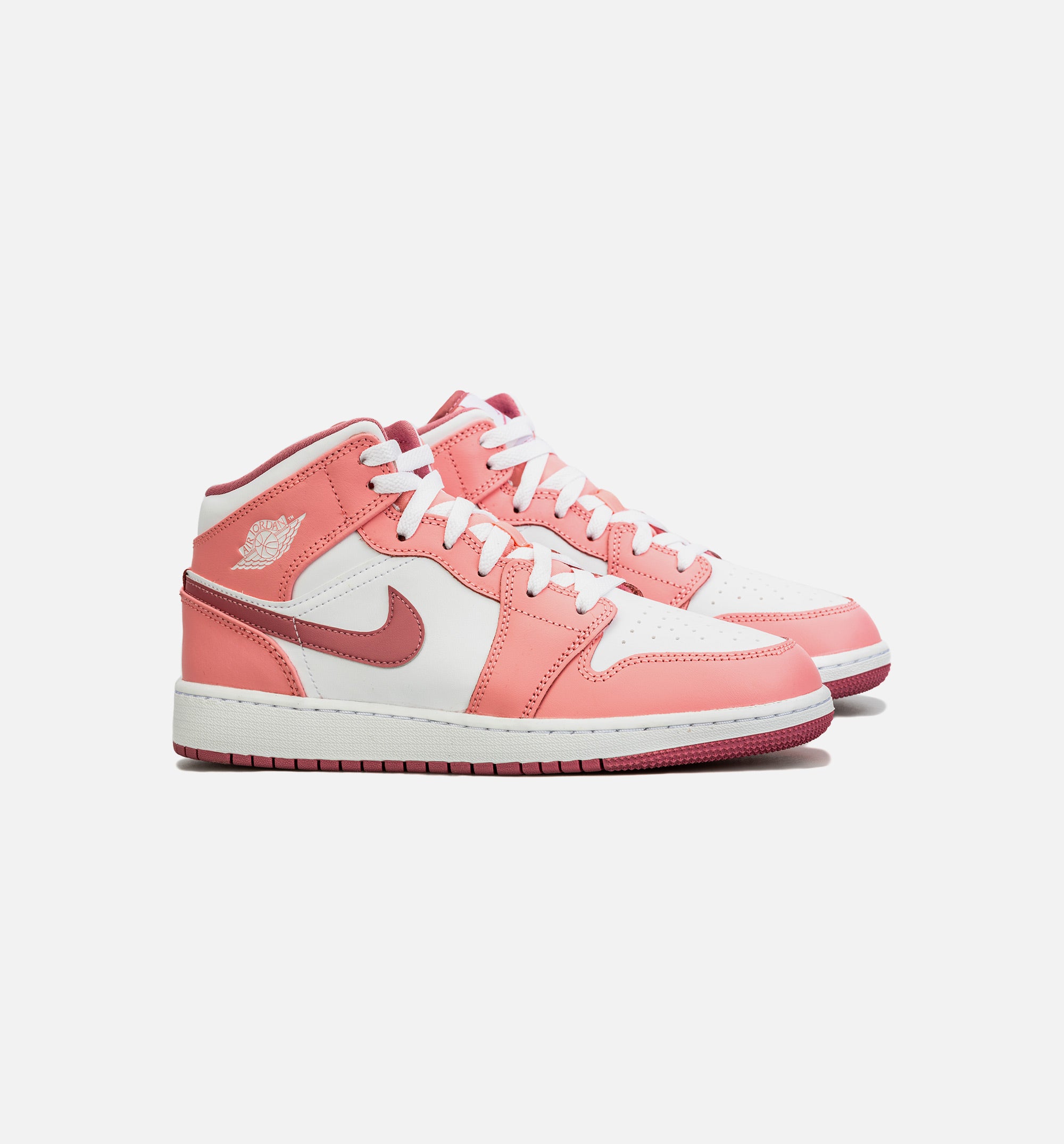 Air Jordan 1 Retro Mid Valentines Day Grade School Lifestyle Shoe - Pink/White Free Shipping、mySite、dreamappss