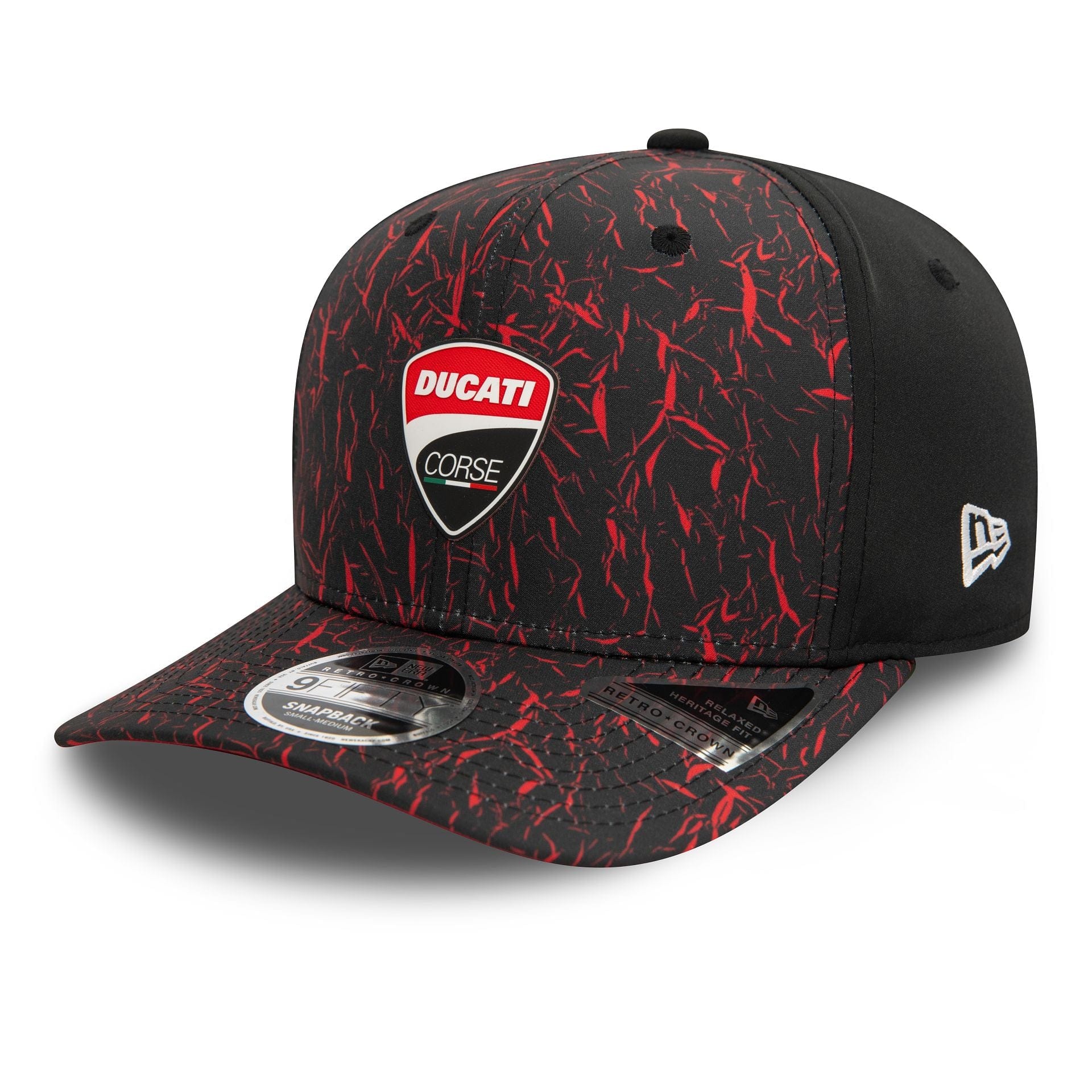 Ducati Motor Logo Crinkle All Over Print Black 9FIFTY Original Fit Cap、mySite、vikingsvslions