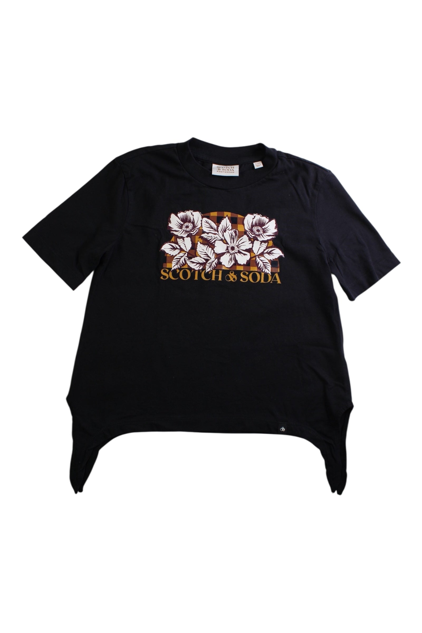 Scotch & Soda Floral Print Short Sleeve T-Shirt, 6T、mySite、g9winljtr