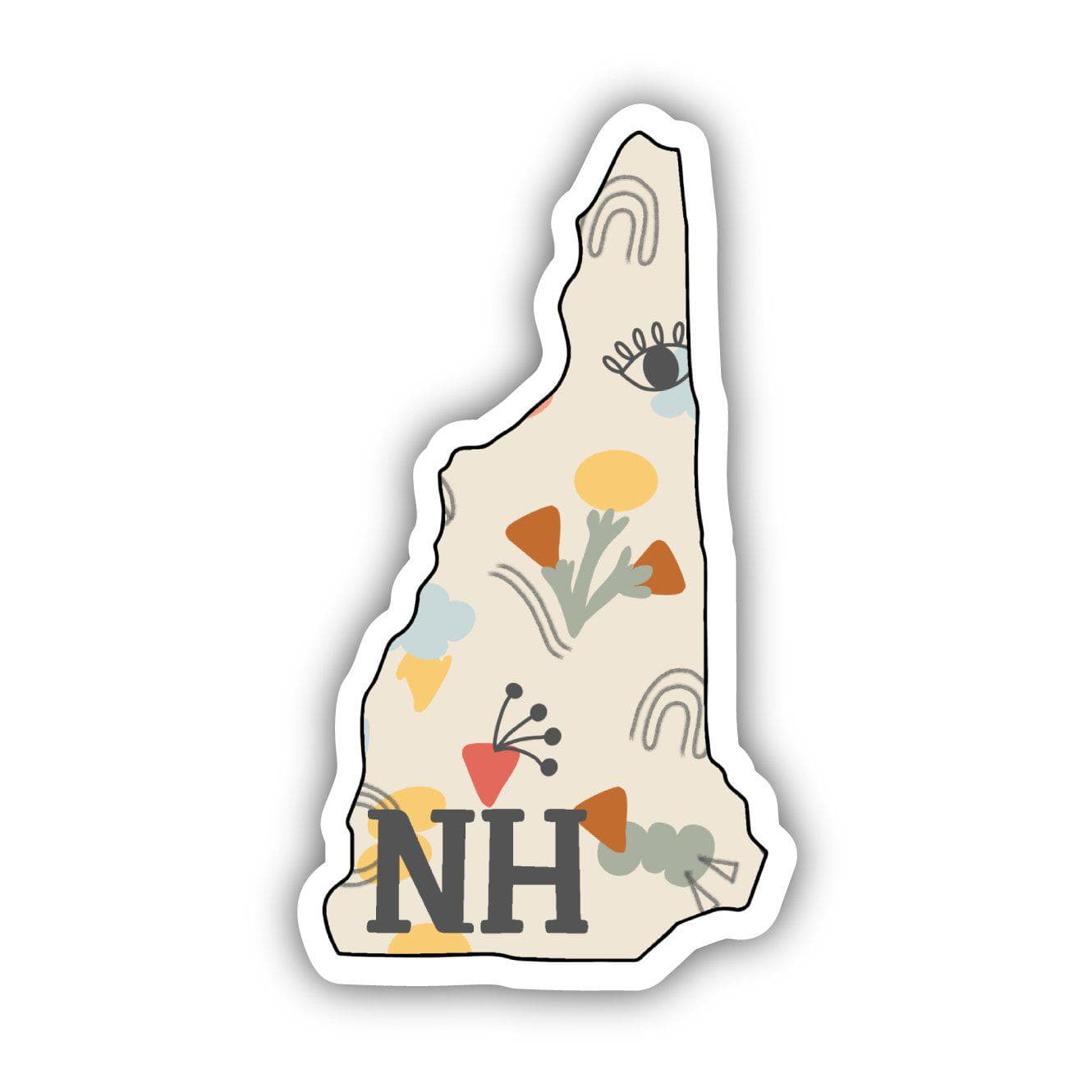  New Hampshire Abstract Pattern Sticker、mySite、elrpsem3k