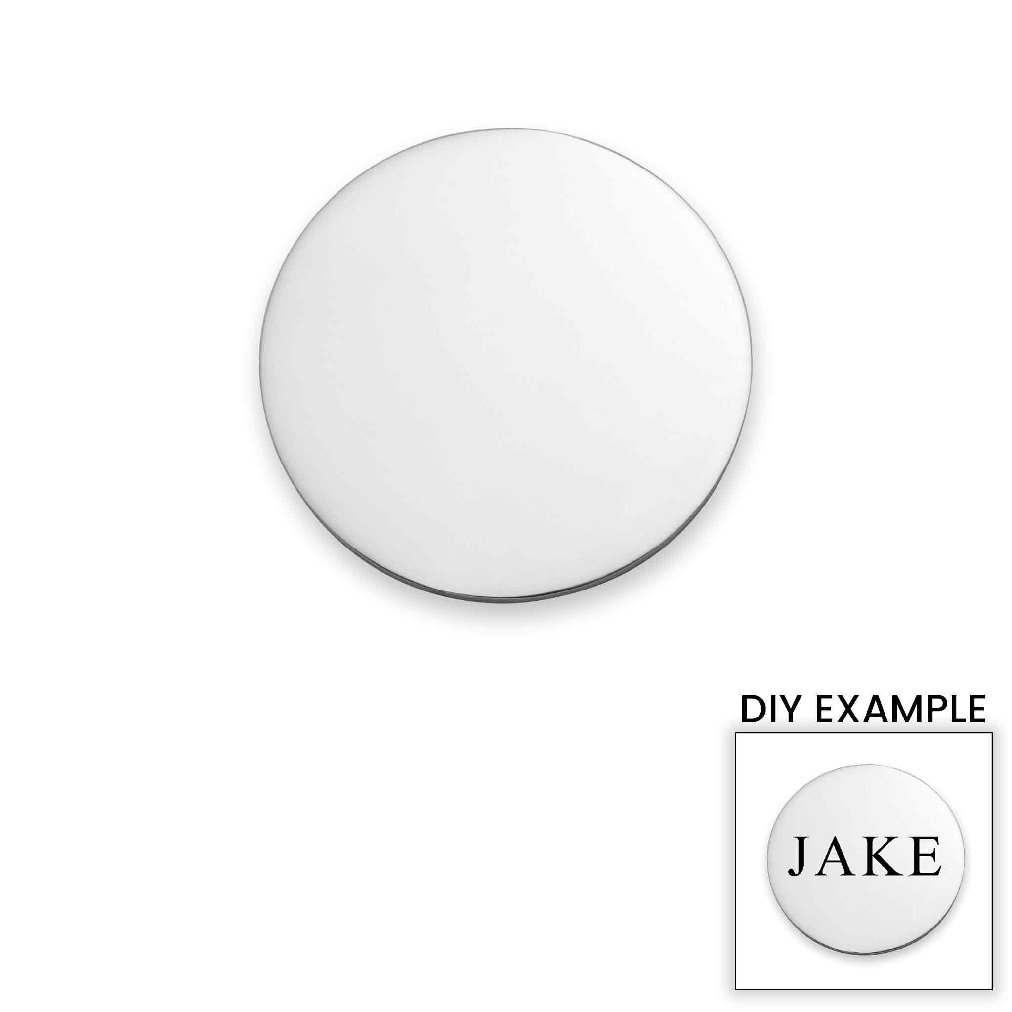 Blank Stainless Steel Round Pendant / SBB0004、mySite、dreamappss