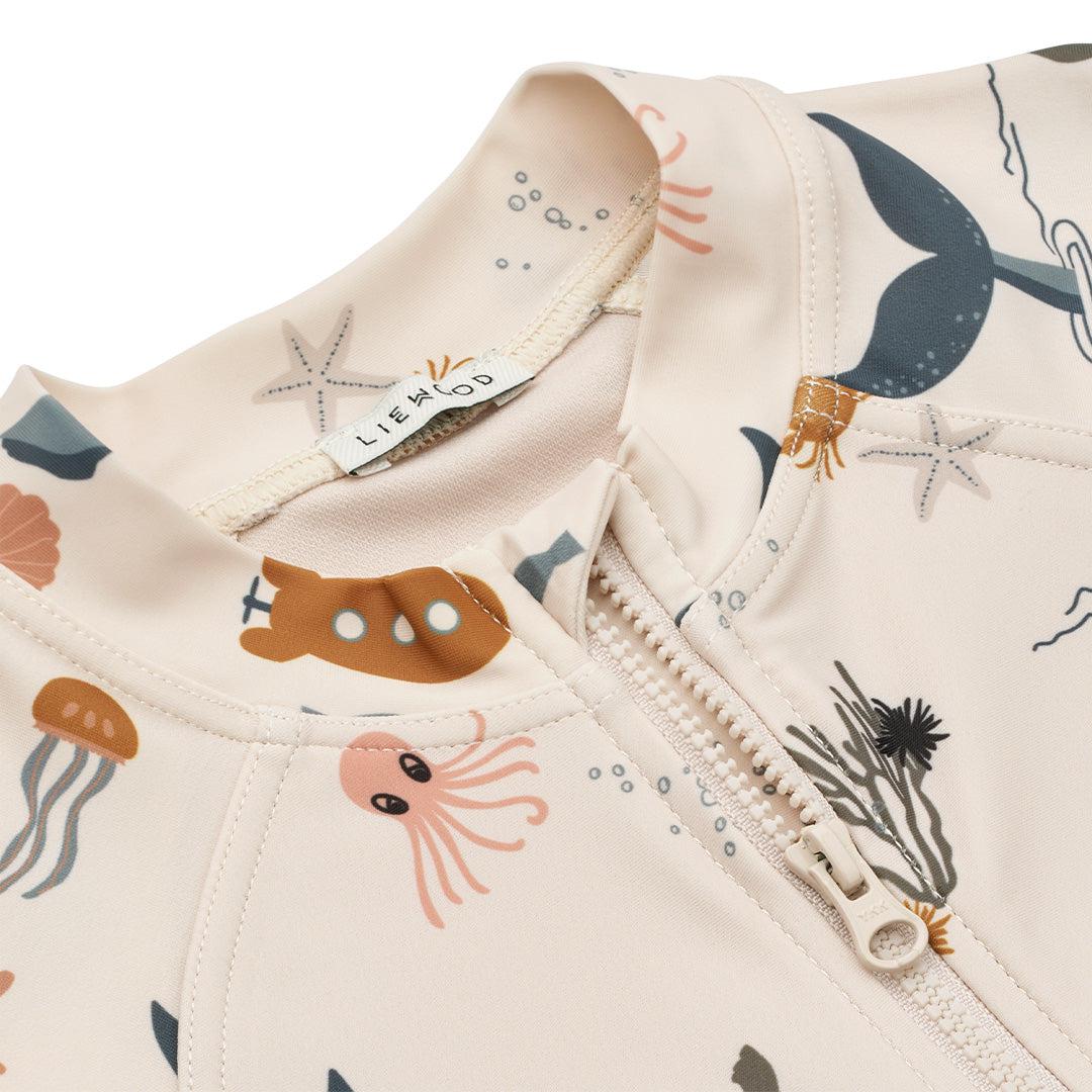  Liewood Max Printed Swim Jumpsuit - Sea Creature - Sandy、mySite、merchandisen