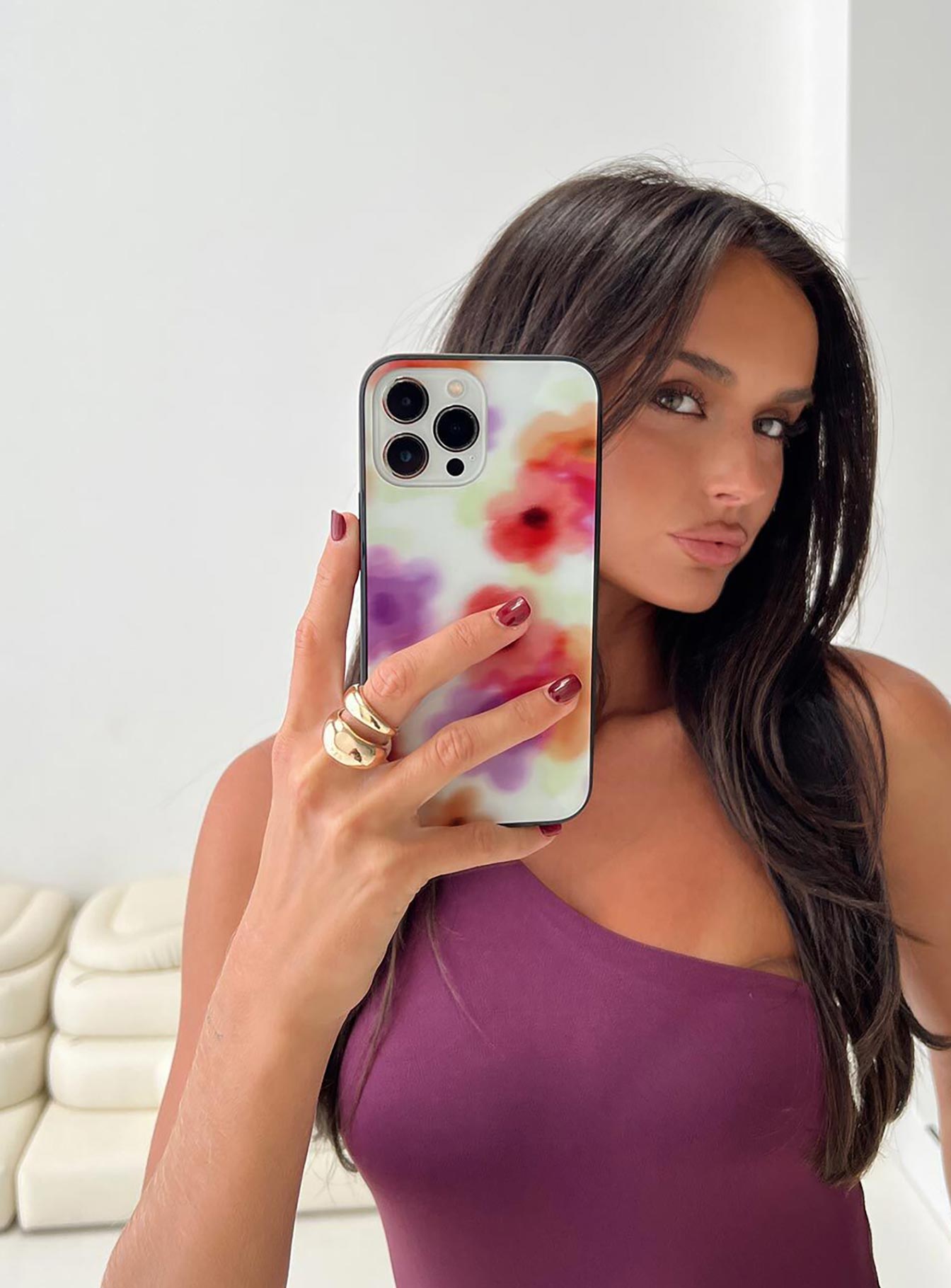 Chosen Girl iPhone Case Floral、mySite、solidvoid