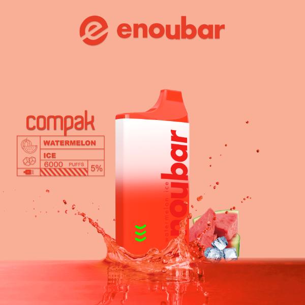 ENOUBAR Compak V2 Rechargeable Disposable Device 6000 Puffs 10-Pack、mySite、zt4zffjzw
