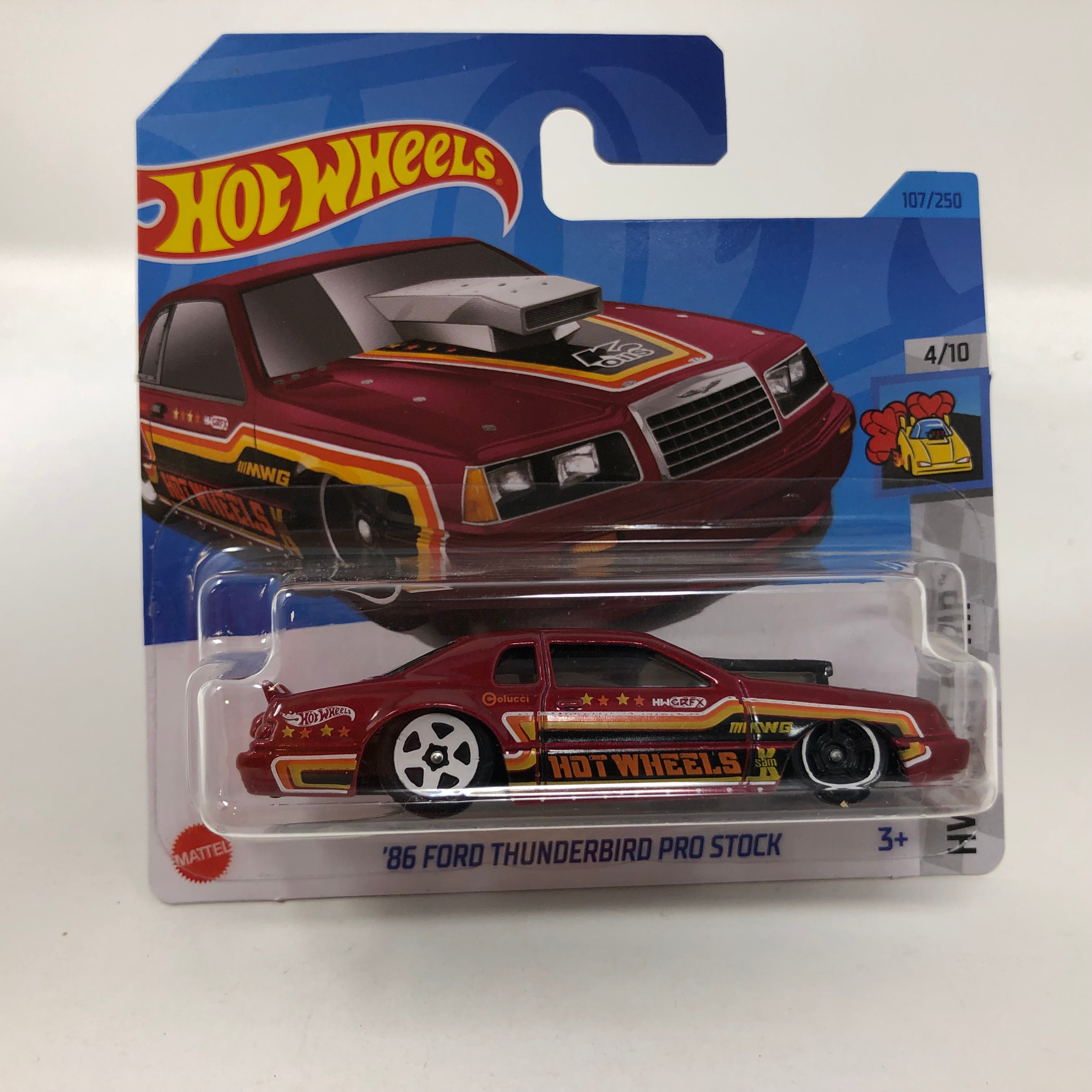 '86 Ford Thunderbird Pro Stock #107 * Burgundy * 2023 Hot Wheels Case P、mySite、hgirdovlk