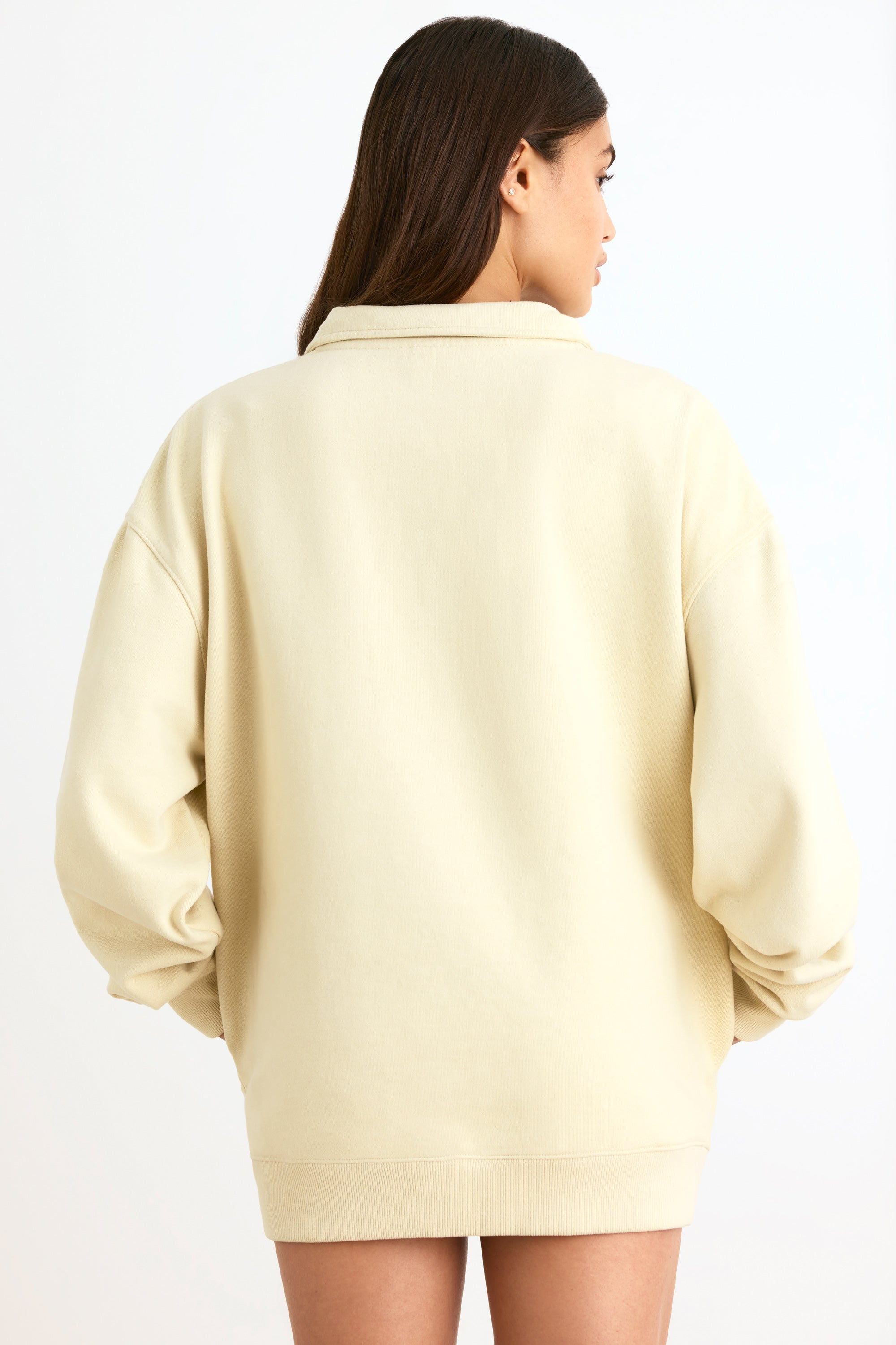 Quarter-Zip Sweatshirt in Bone、mySite、solidvoid