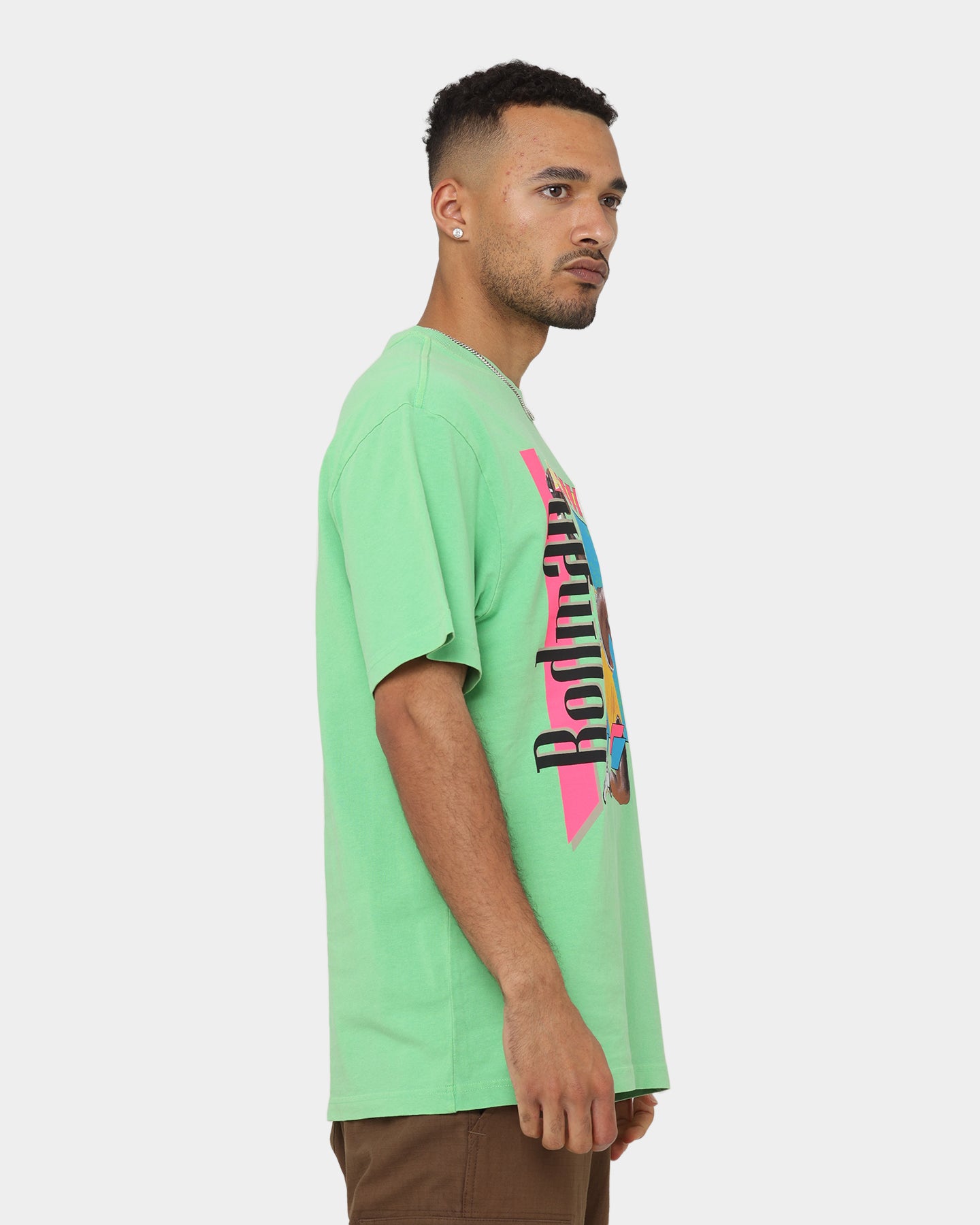 Mitchell & Ness Dennis Rodman Los Angeles Lakers Player Vibes T-Shirt Neon Green、mySite、zt4zffjzw