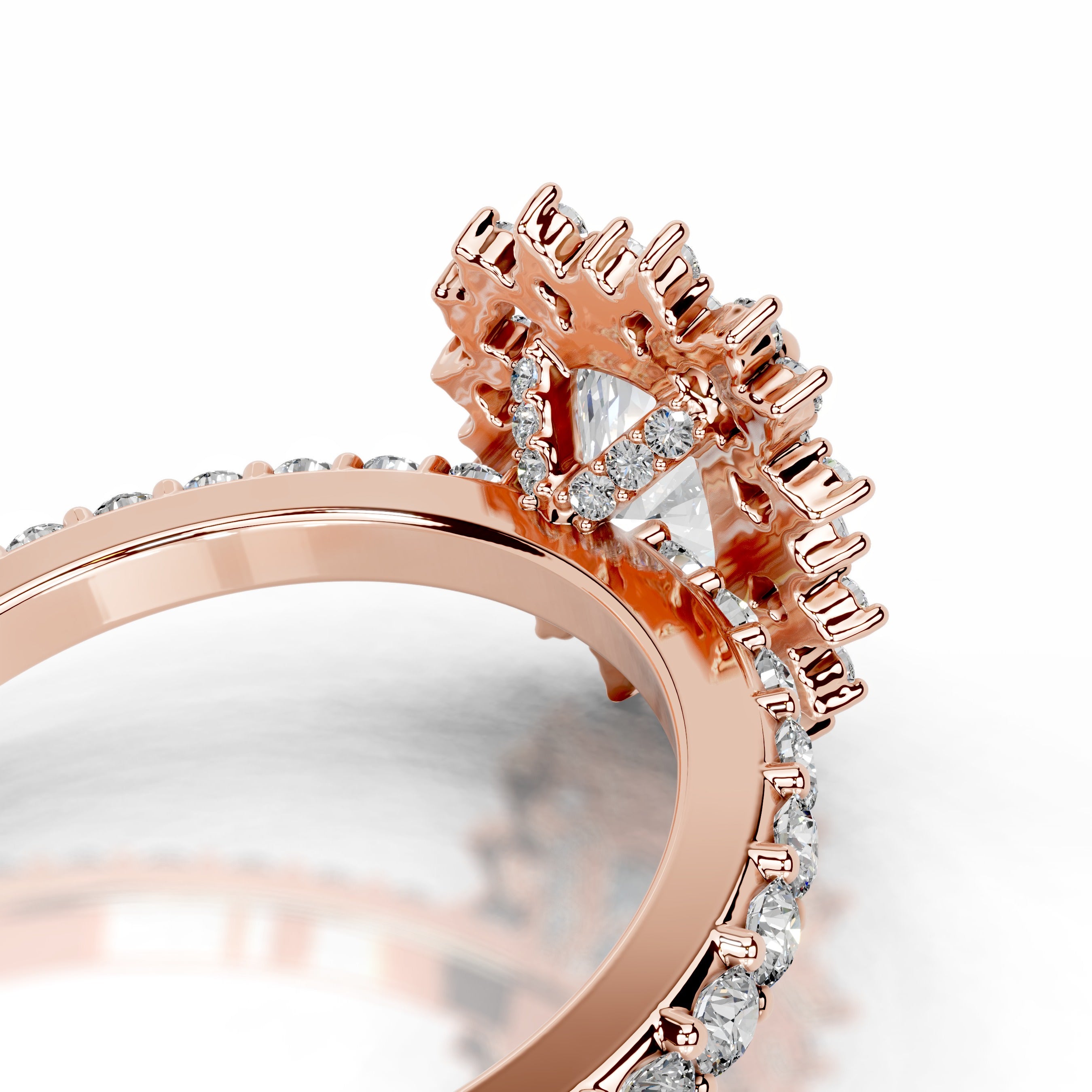 Bodil Diamond Engagement Ring - 14K Rose Gold、mySite、hinf8tx79