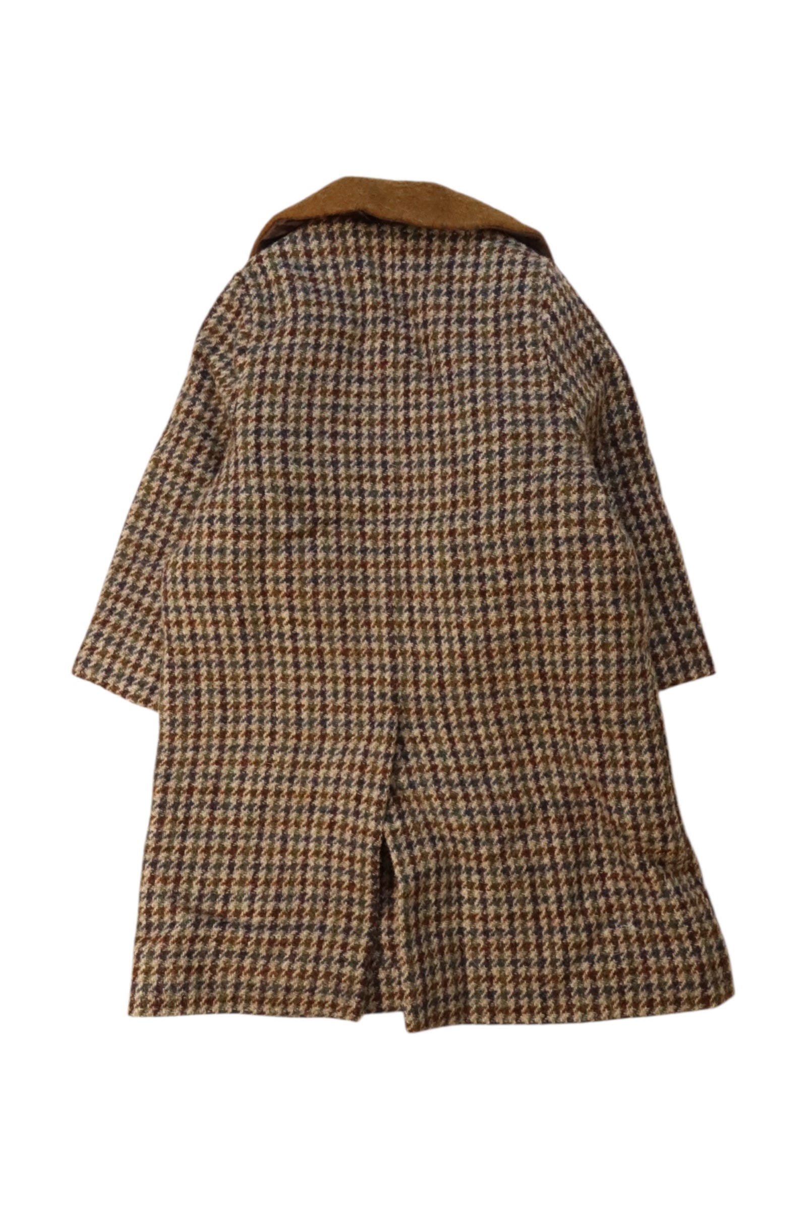 Caramel Wool Checkered Coat 4T、mySite、g9winljtr