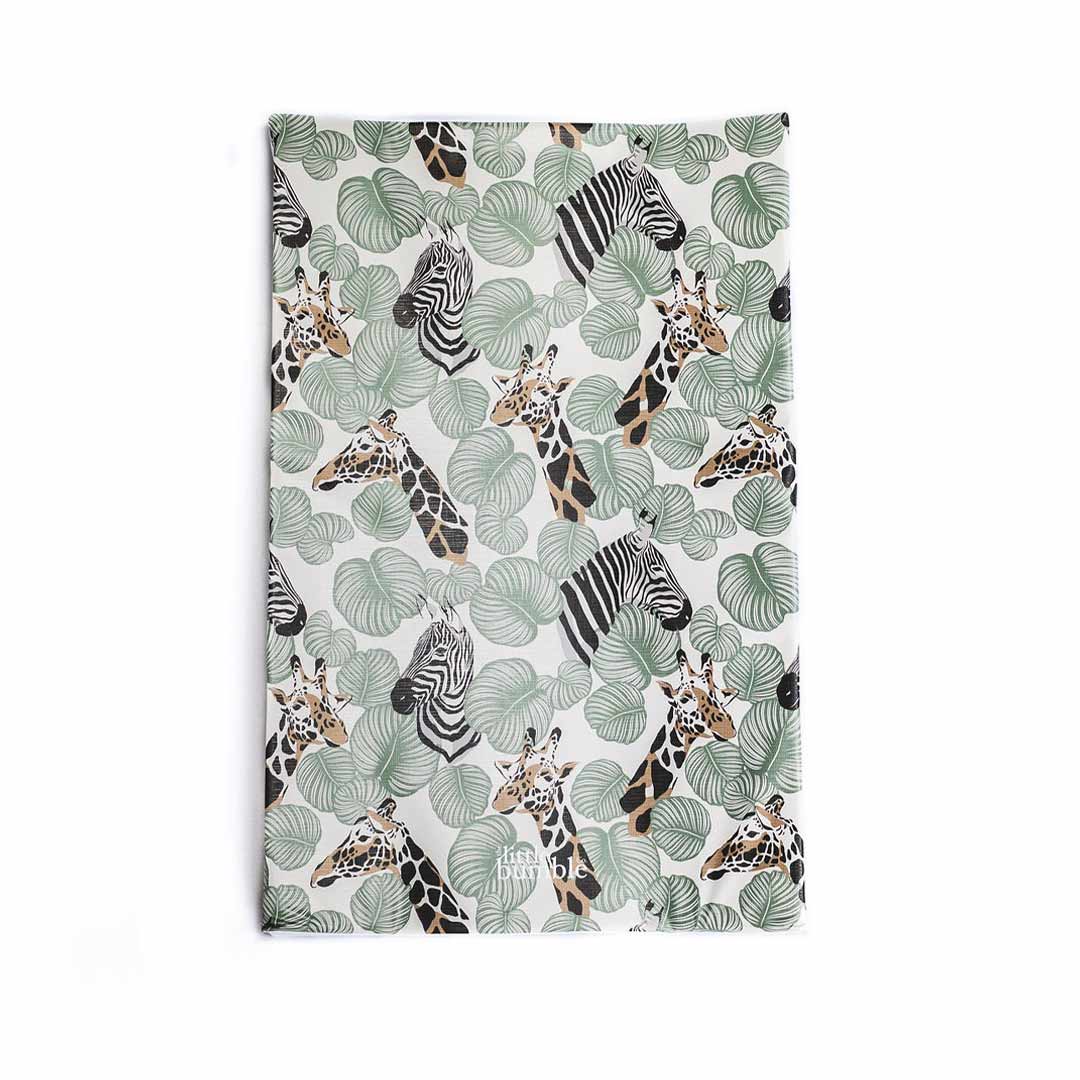  The Little Bumble Co. Anti Roll Changing Mat - Safari - Green、mySite、merchandisen
