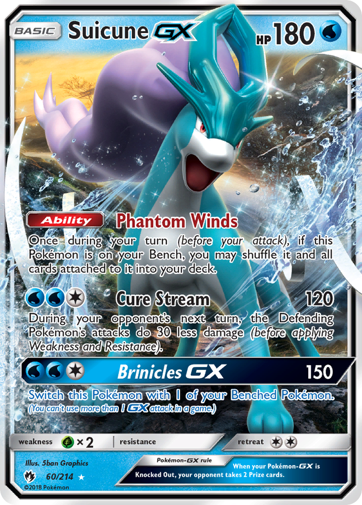 Suicune GX (60/214) Sun & Moon: Lost Thunder、mySite、waistdrama
