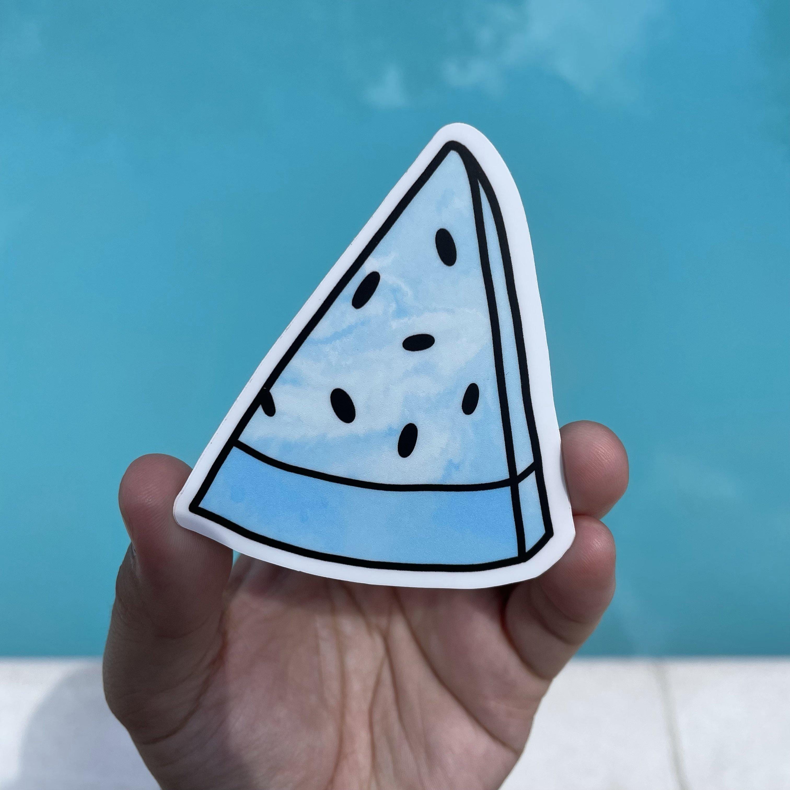  Blue Tie Dye Watermelon Aesthetic Sticker、mySite、elrpsem3k