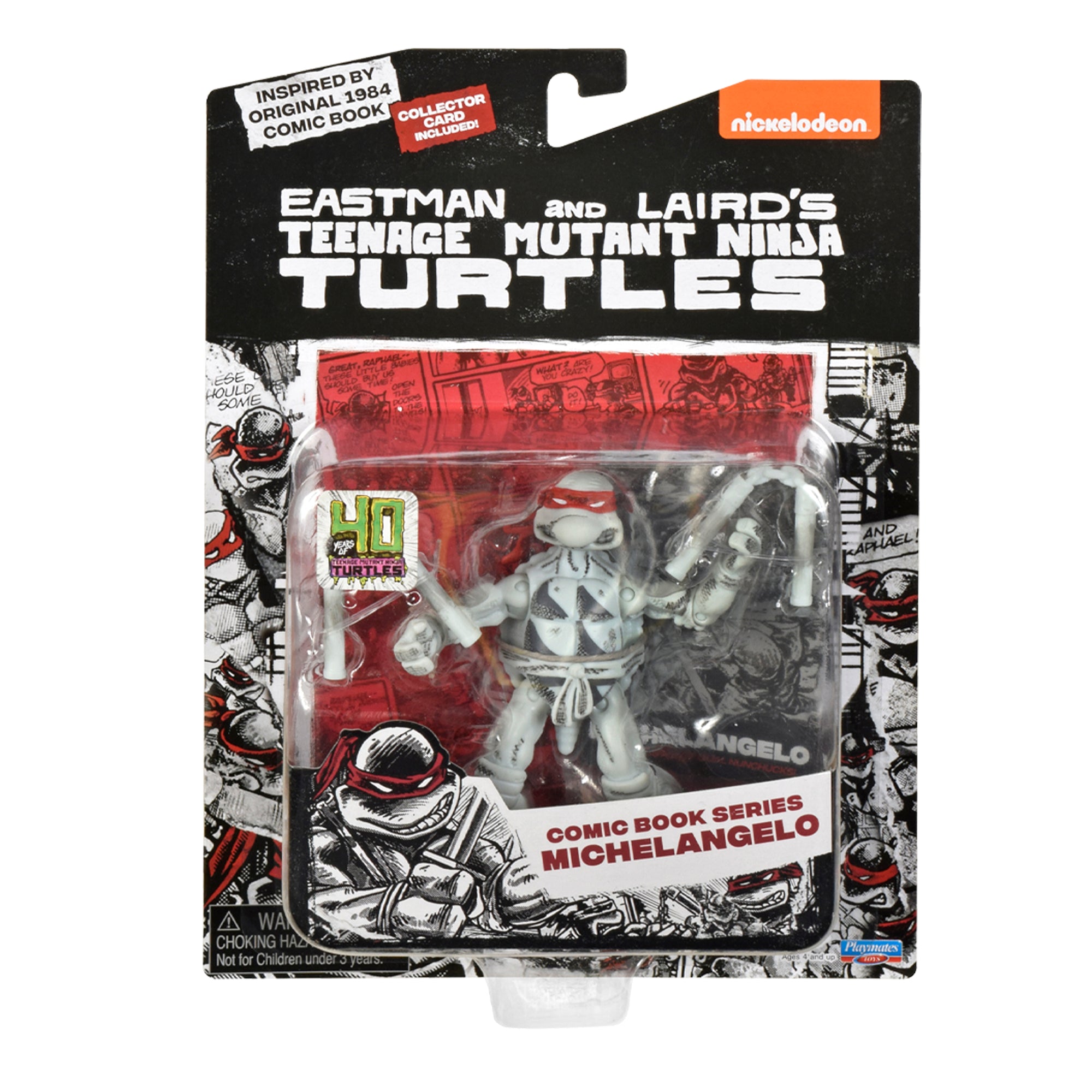 Teenage Mutant Ninja Turtles Classic Comic Book Series Black and White Turtles Action Figure 4-Pack、mySite、hgirdovlk