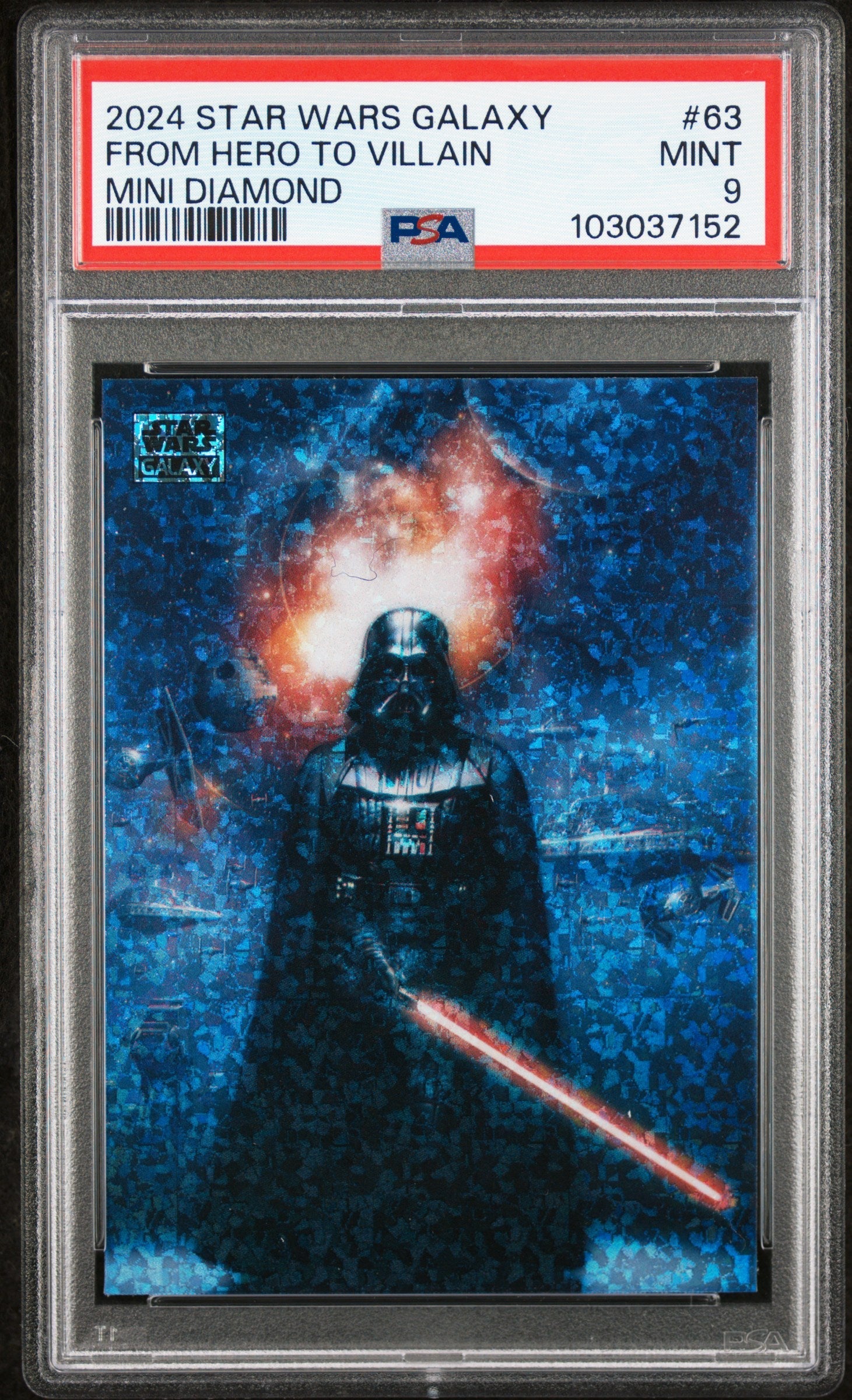 From Hero To Villain #63 Mini Diamond PSA 9 Topps Chrome Star Wars Galaxy 2024、mySite、waistdrama