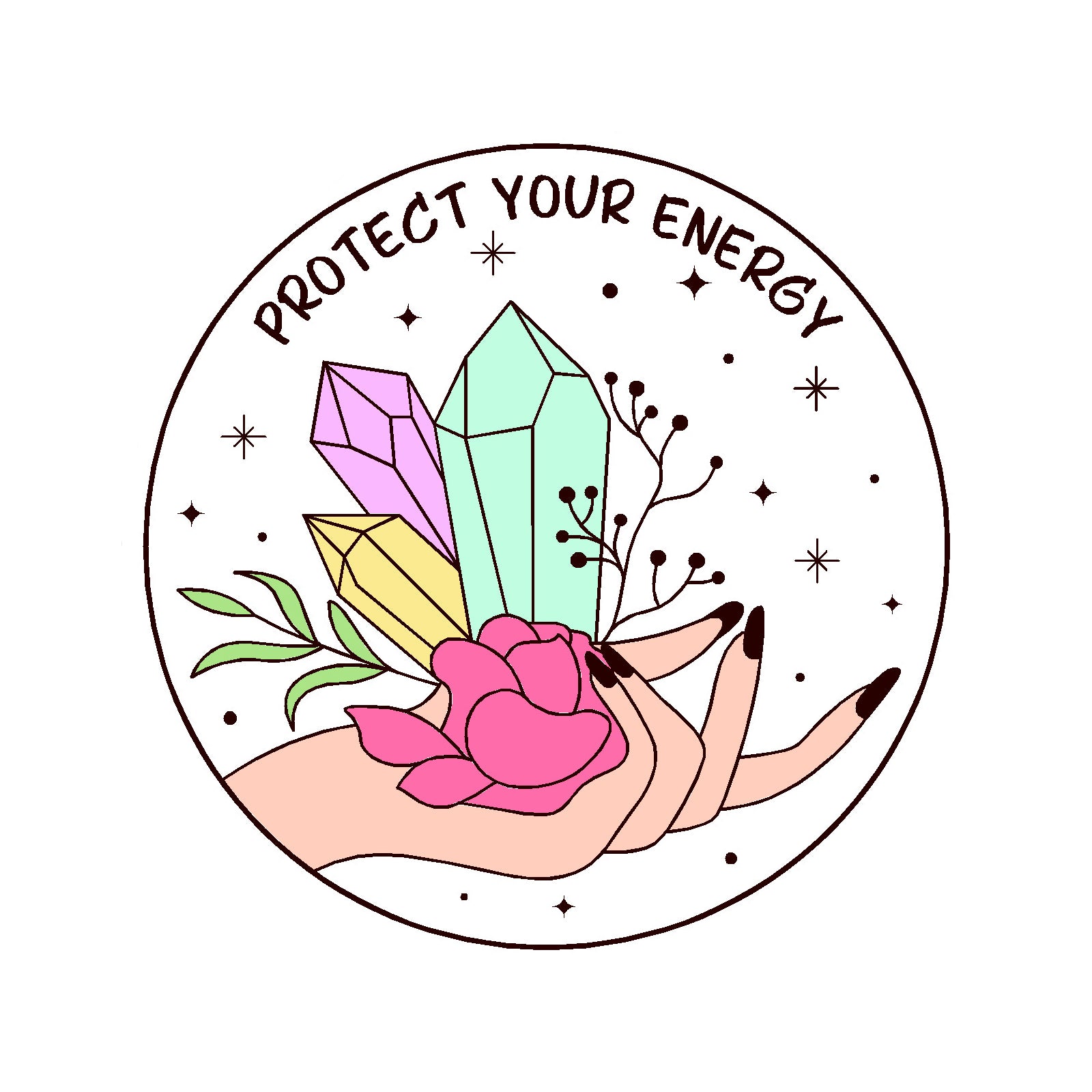  Protect Your Energy Vinyl Sticker Decal、mySite、ghnorth