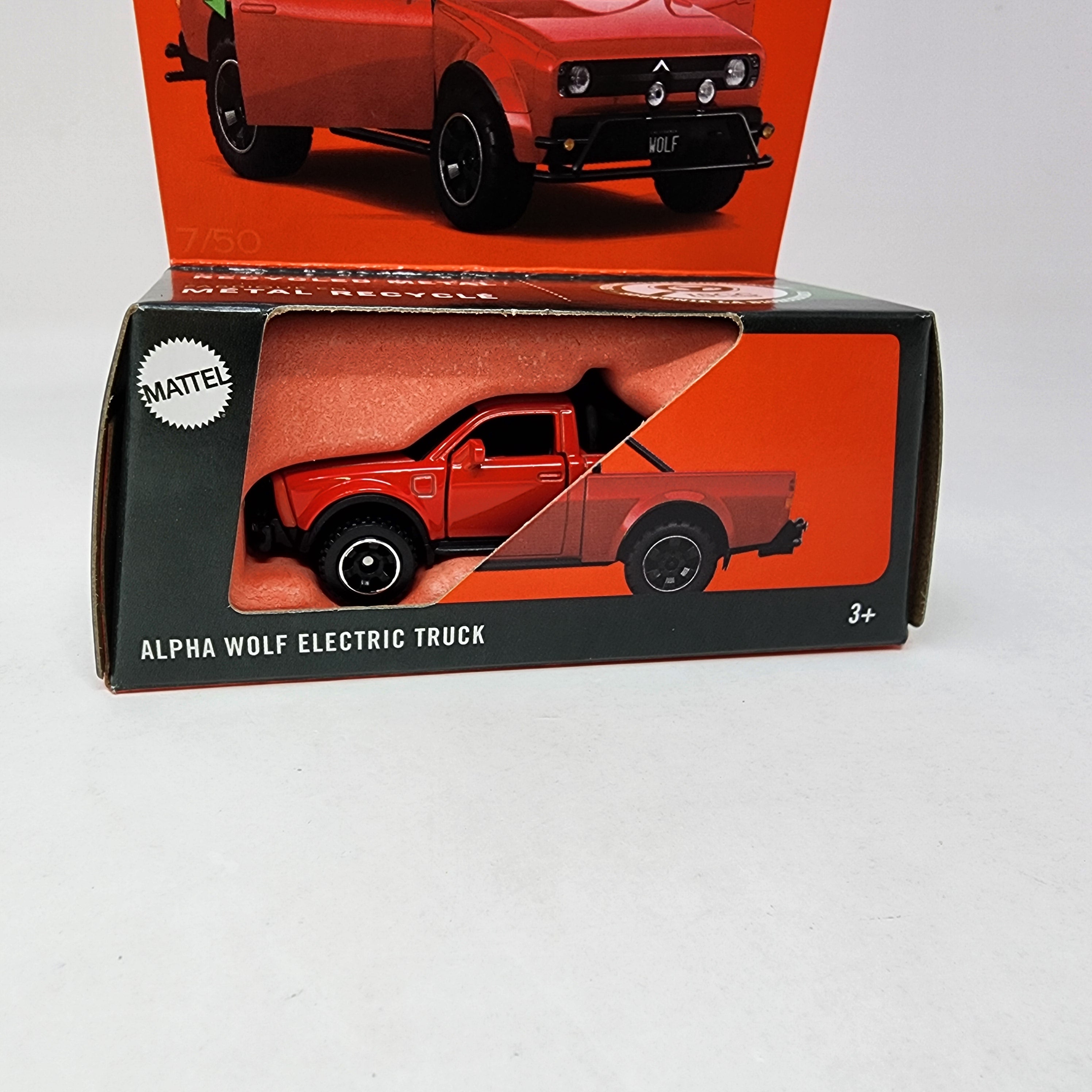 Alpha Wolf Electric Truck * Red * 2025 Matchbox Moving Parts Case E、mySite、hgirdovlk