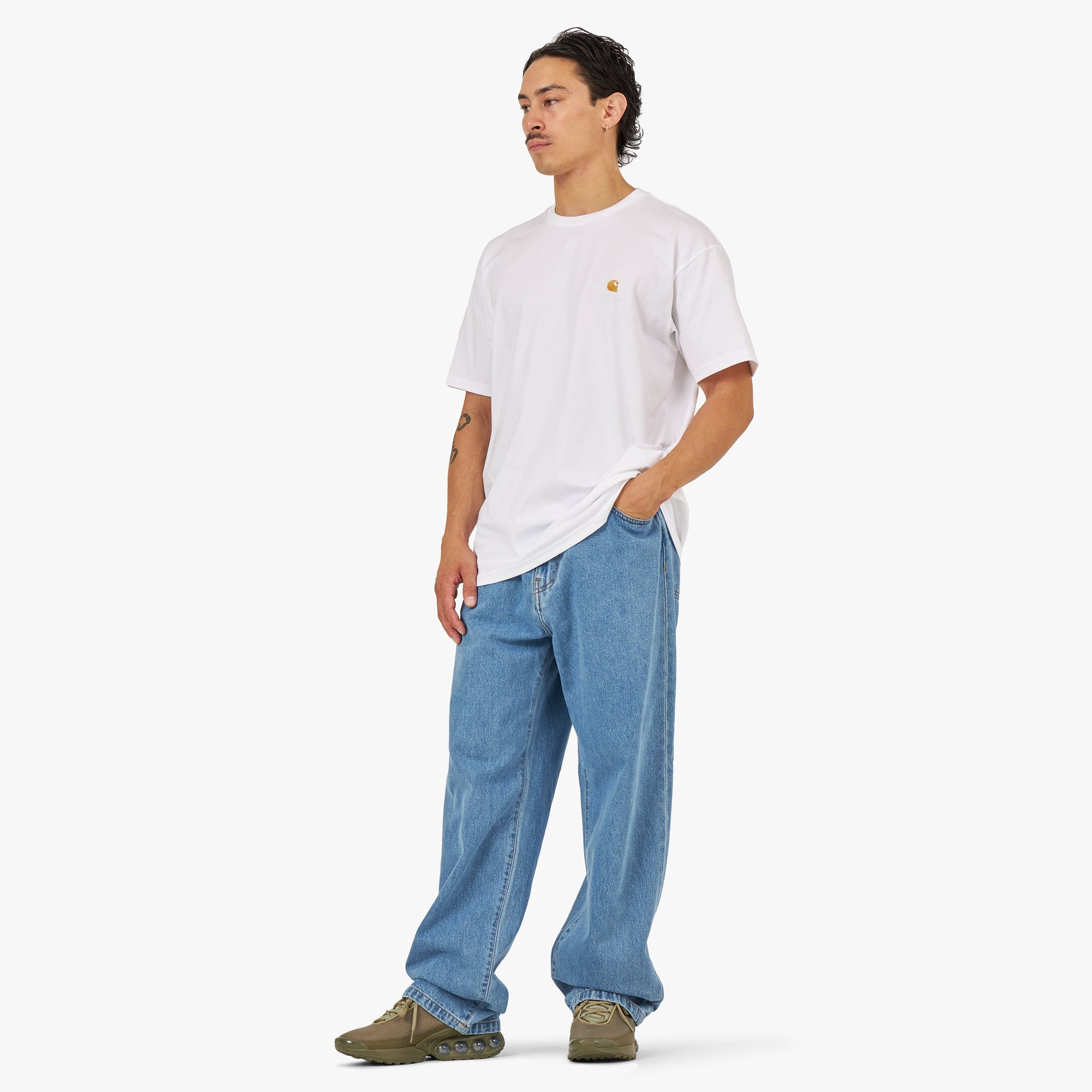  Carhartt WIP Chase T-shirt White / Gold、mySite、merchandisen