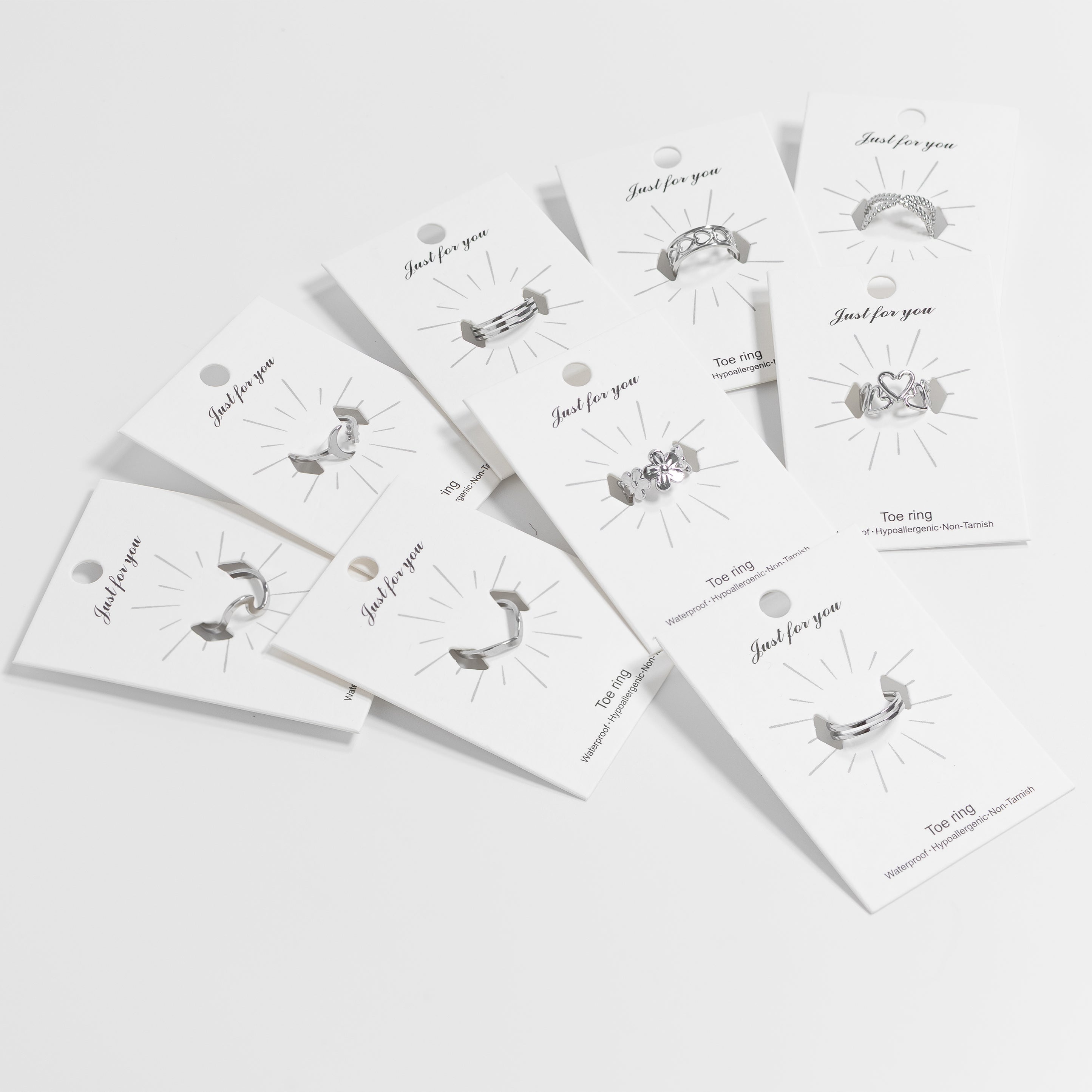 18K Gold PVD Stainless Steel Wave Toe Ring / KSS0017、mySite、dreamappss