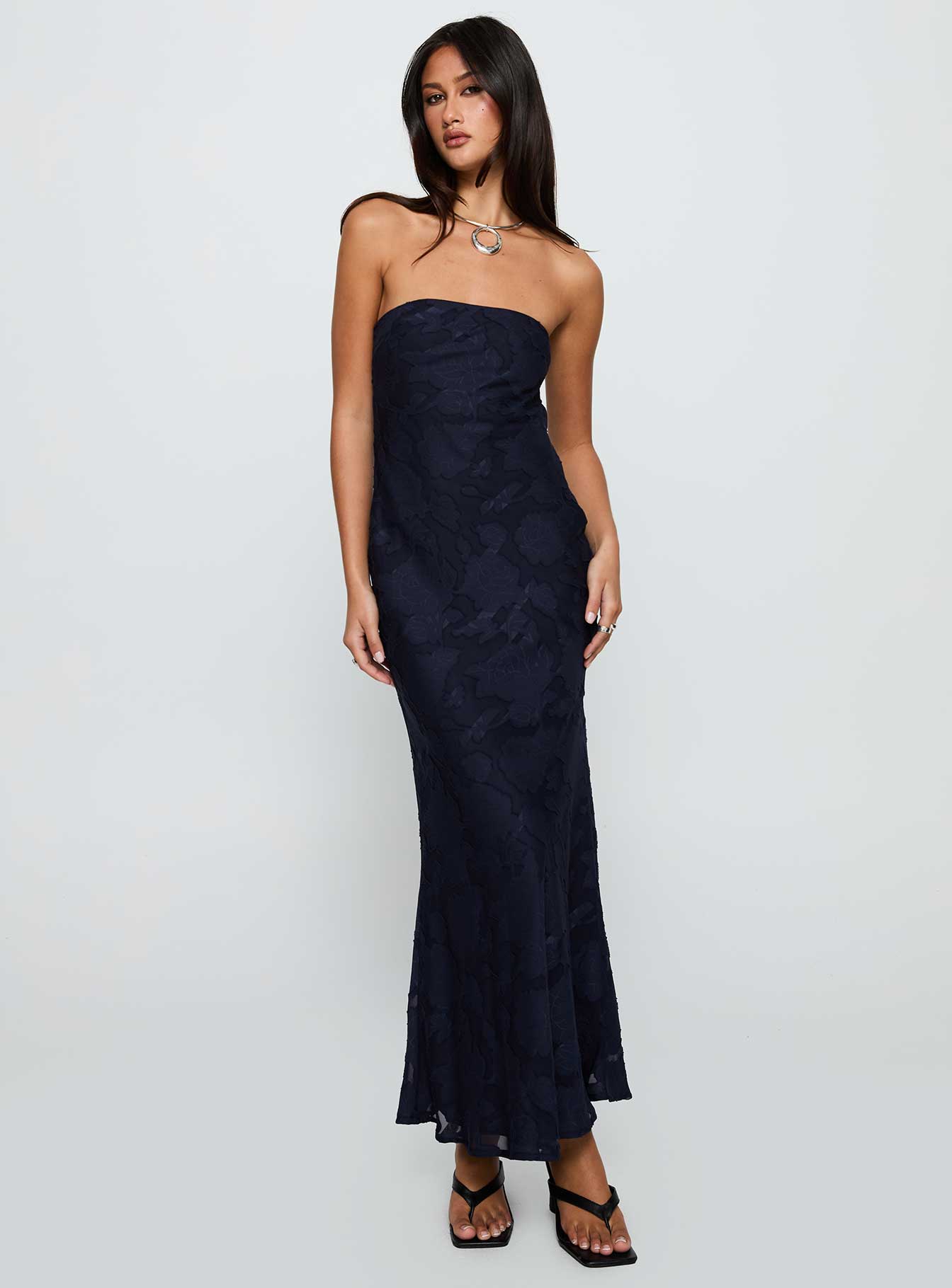 Haley Maxi Dress Navy、mySite、solidvoid