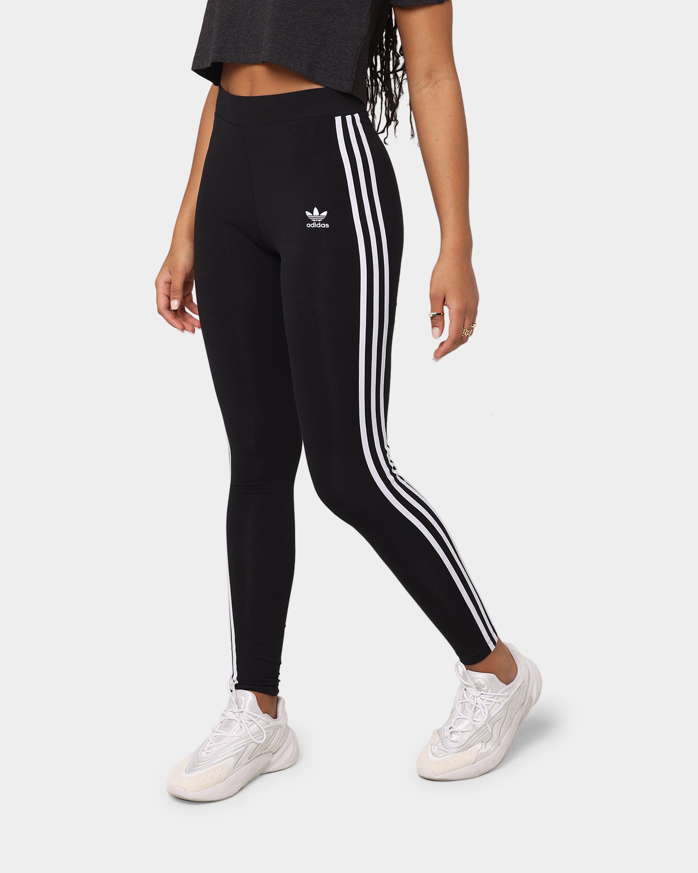Adidas Women's 3-Stripe Tights Black/White、mySite、zt4zffjzw