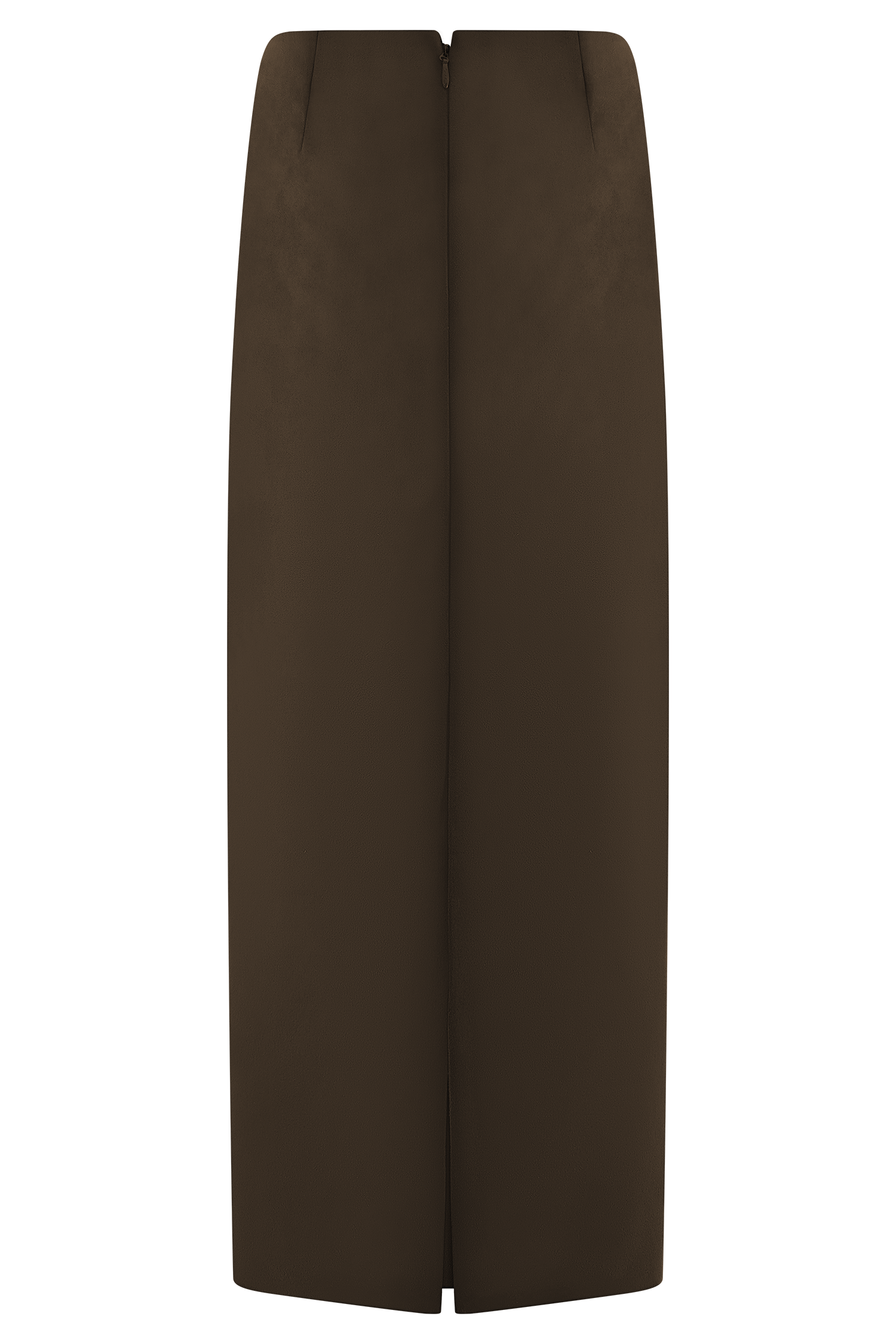 Hayes Faux Suede Midi Skirt - Chocolate、mySite、solidvoid