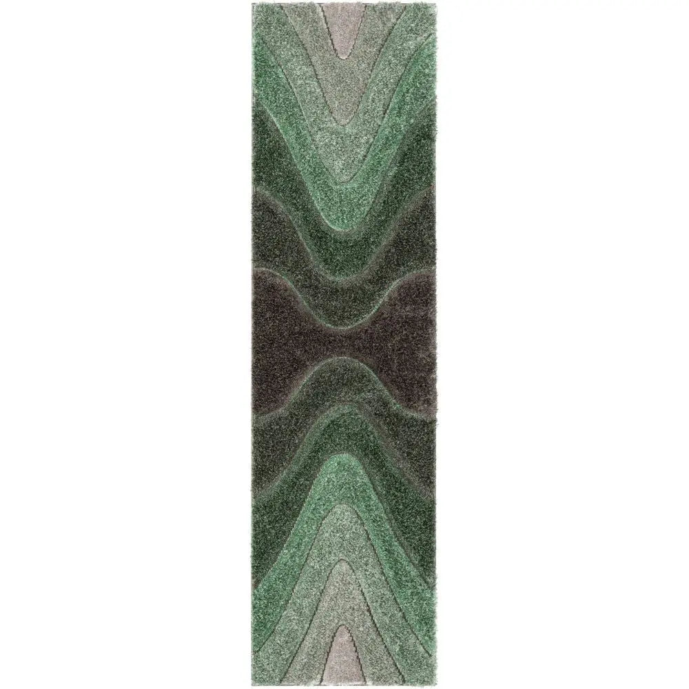 Luz Modern Geometric Green 3D Textured Thick & Soft Shag Rug、mySite、gigharbornorthrealestate