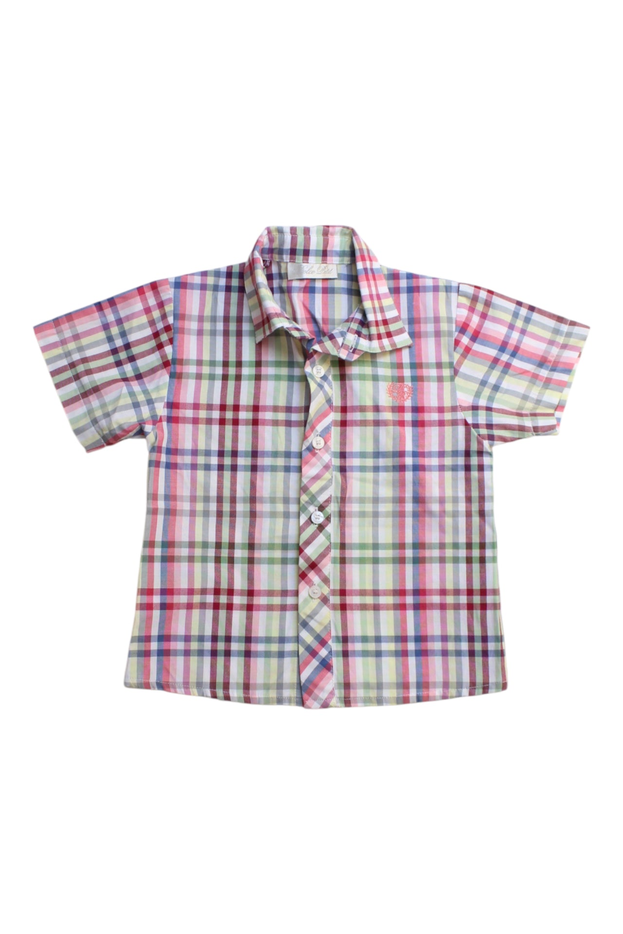 Dolce Petit Checkered Button-Down Shirt 12-18M、mySite、g9winljtr