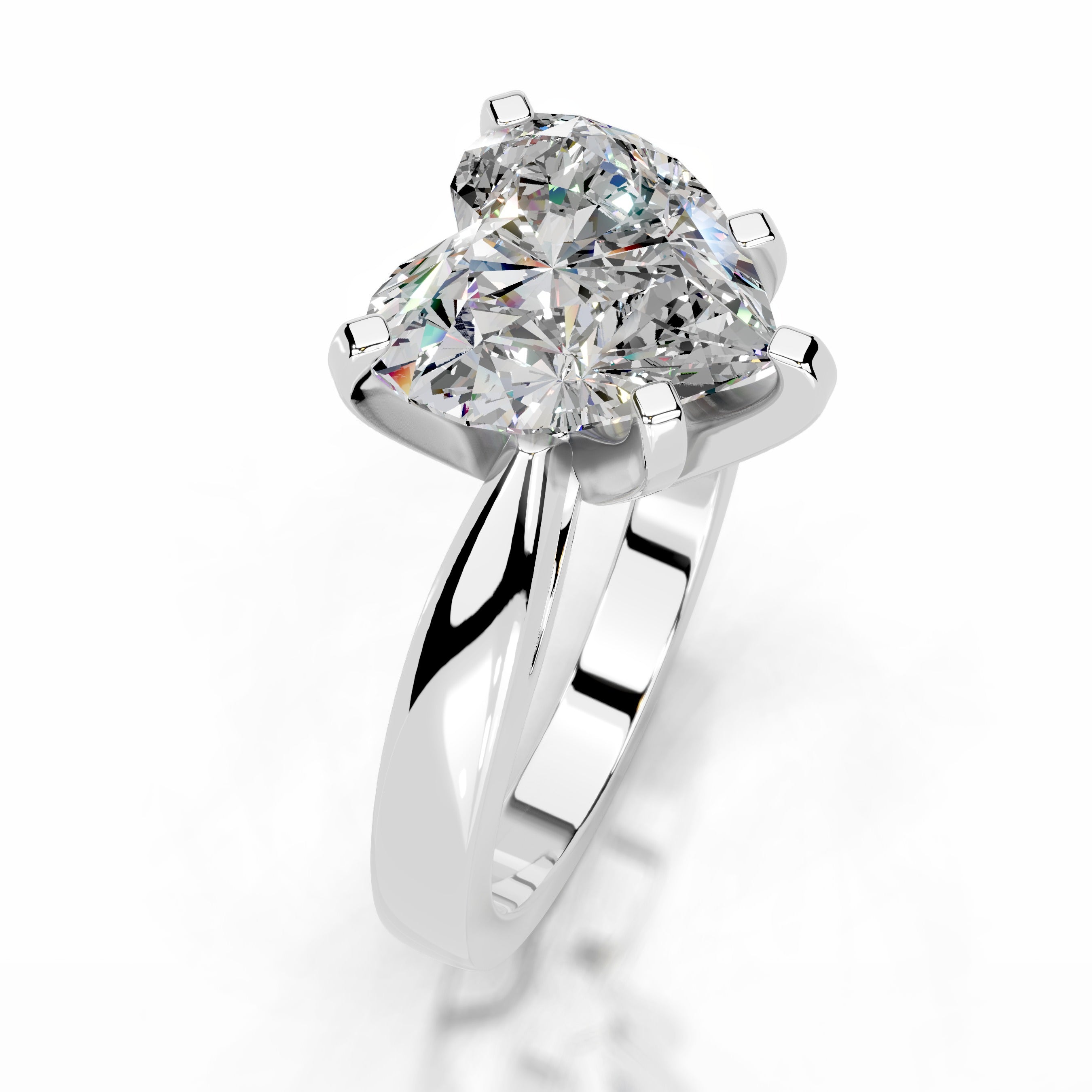 Diana Moissanite Ring - 14K White Gold、mySite、hinf8tx79