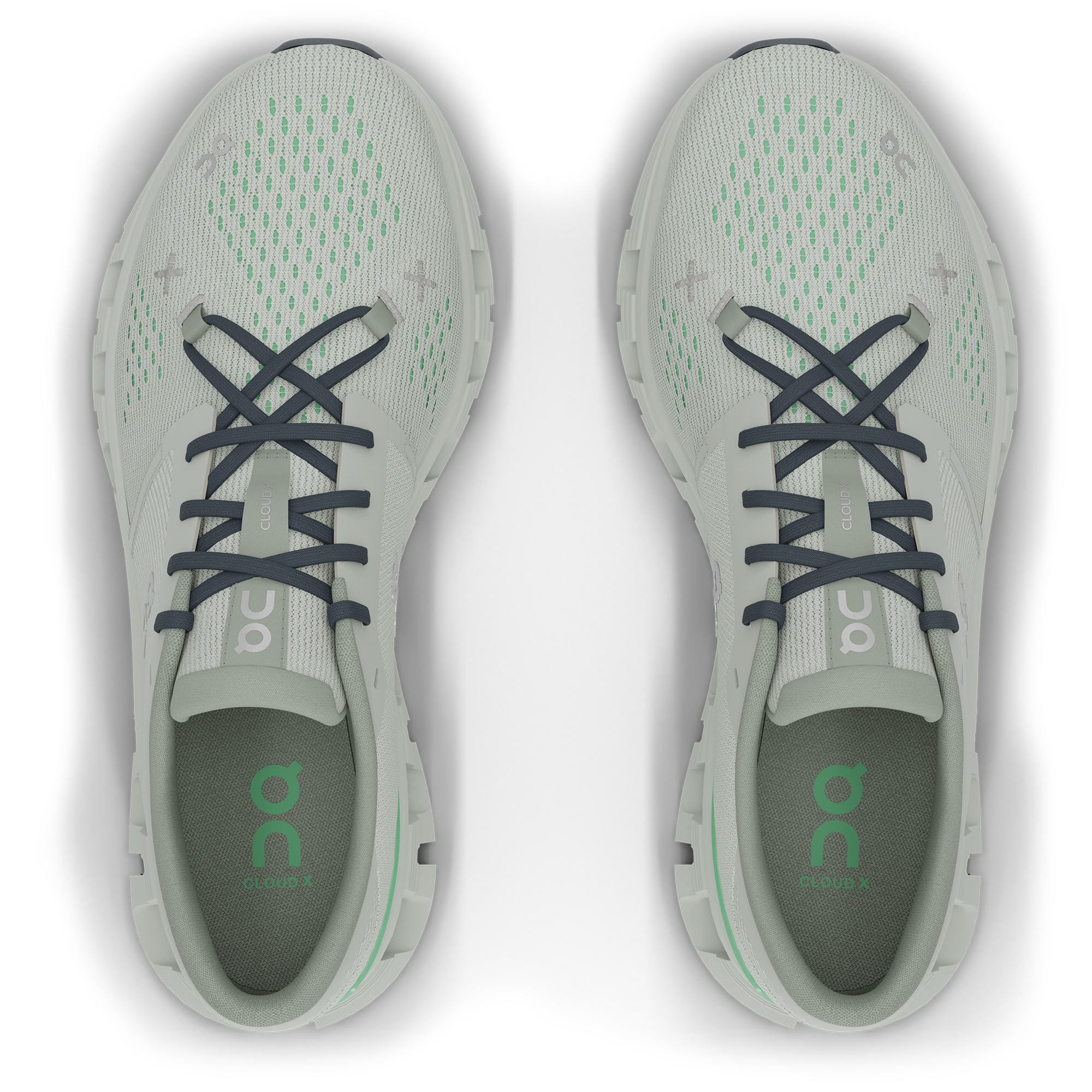  On Running Women Cloud X 4 Dynamic Workout Shoe - Aloe/Honeydew、mySite、preschool7hills