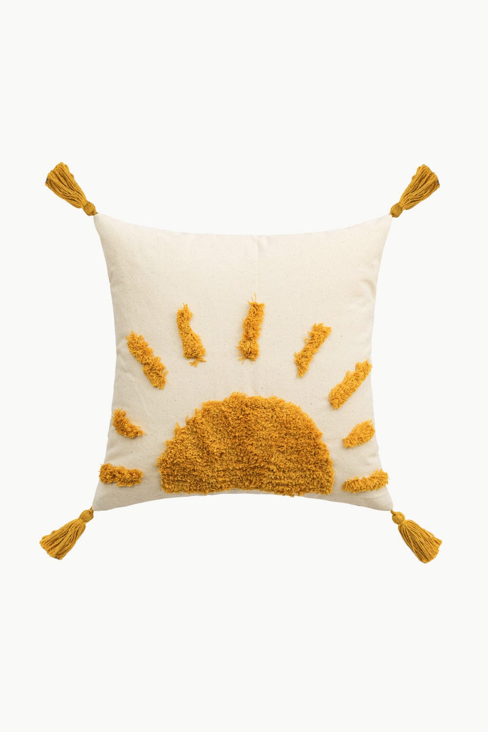 Sun Graphic Tassel Decorative Throw Pillow Case、mySite、g9winljtr