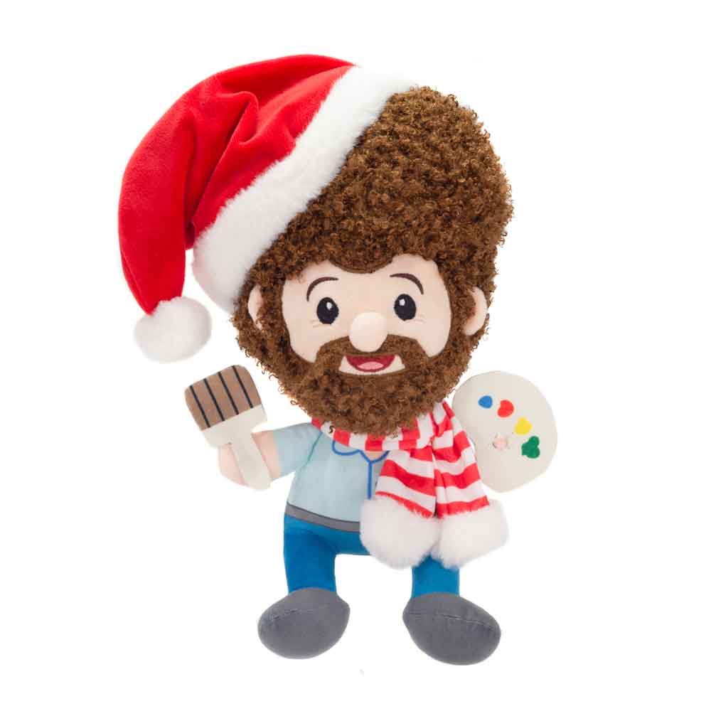 BOB ROSS - 10IN BOB ROSS WITH XMAS HAT AND SCARF、mySite、g9winljtr