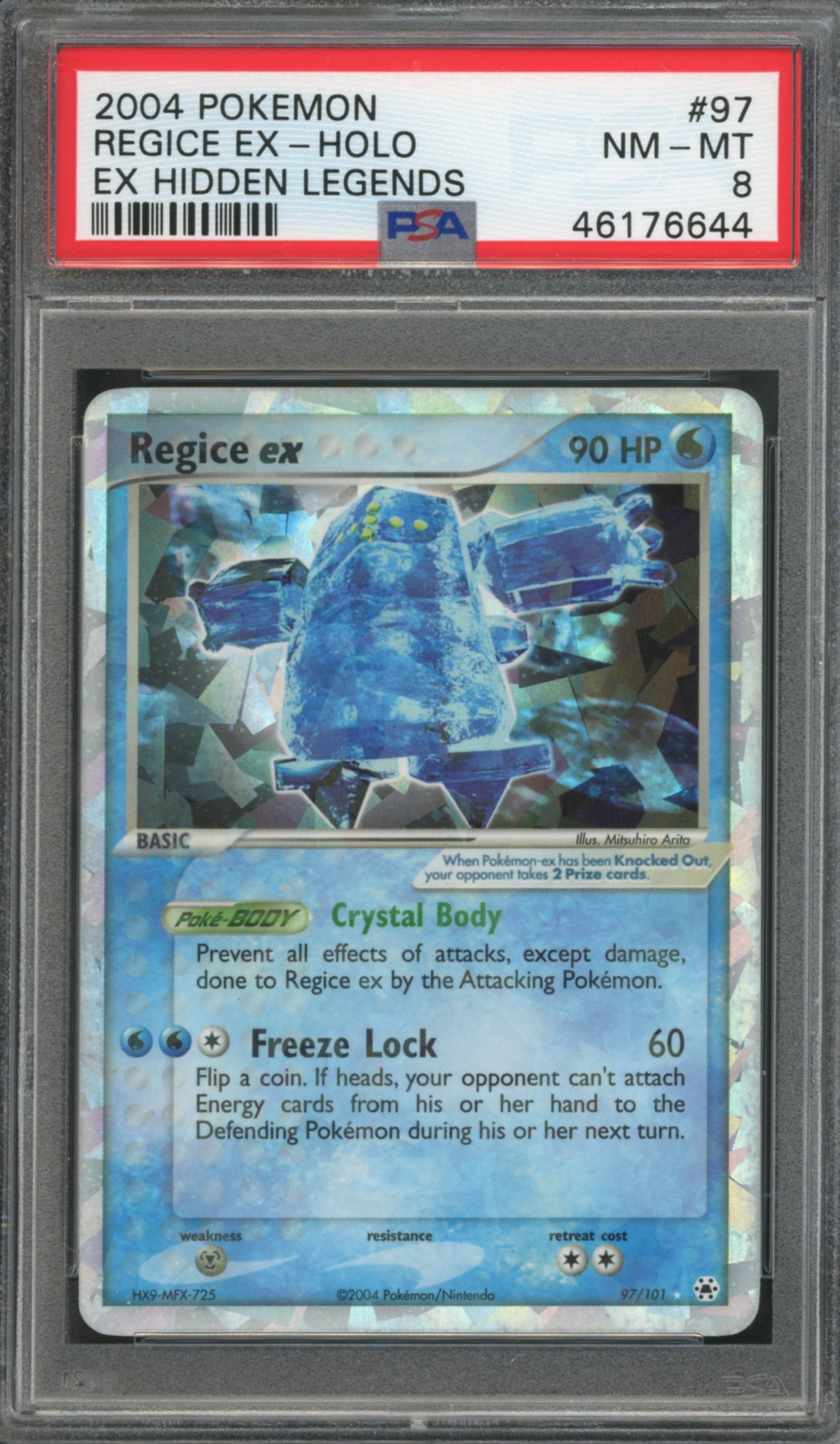 Regice EX #97 PSA 8 Ex Hidden Legends、mySite、waistdrama