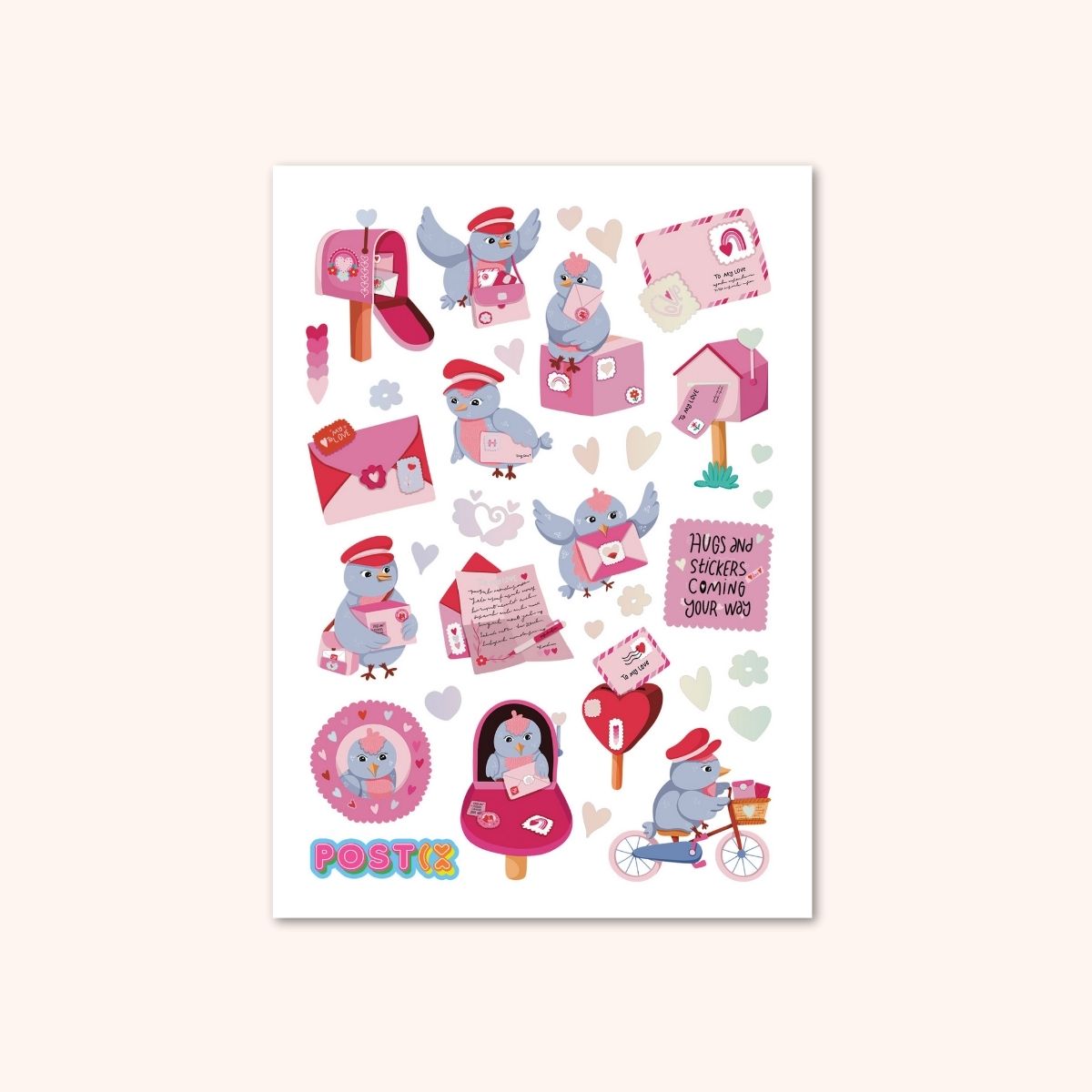  Sweet Tweets A6 Silver Foil Sticker Sheet、mySite、ghnorth