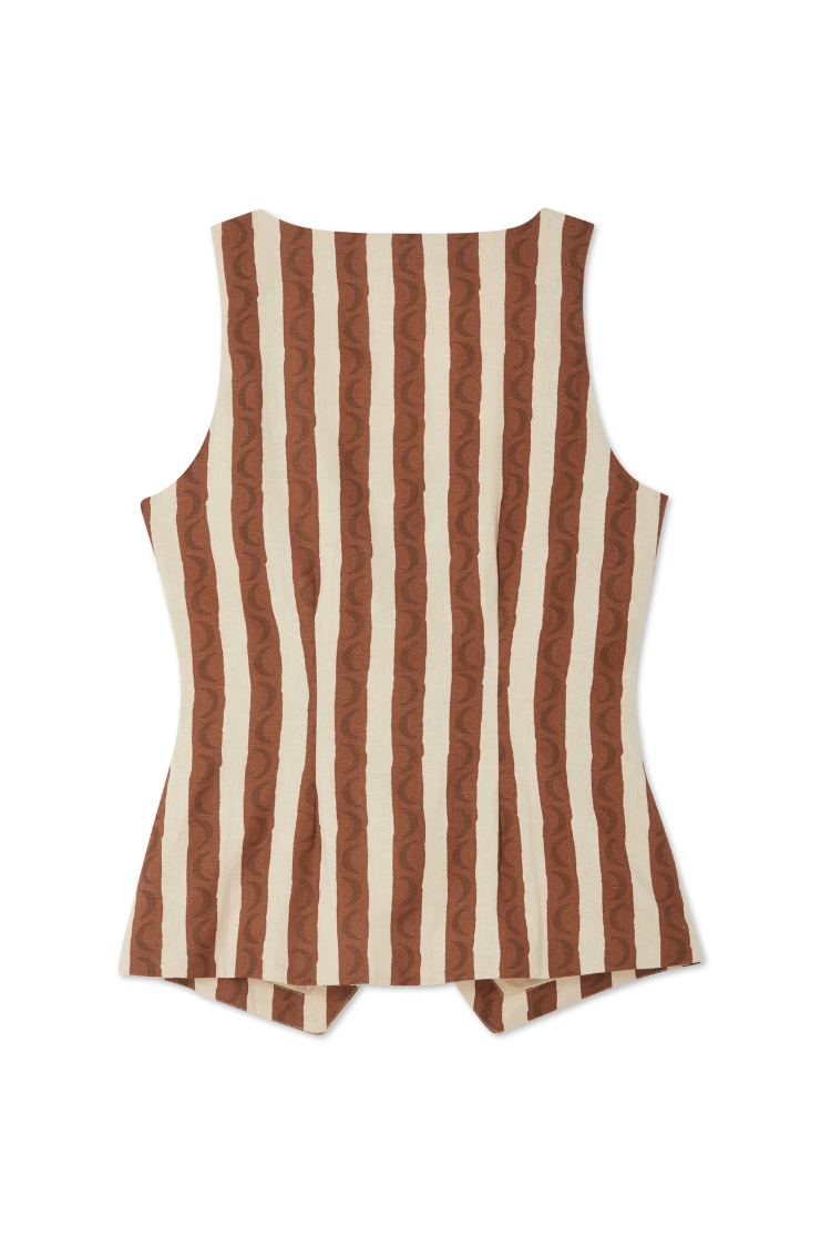 Chocolate Stripe Waistcoat、mySite、solidvoid