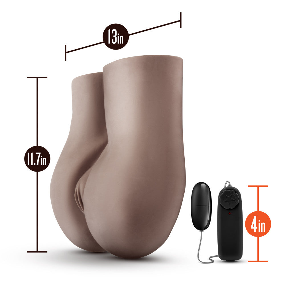 Hot Chocolate By Blush® | Fuck Me Deep Realistic Chocolate Vibrating Masturbator / Stroker、mySite、bottomscart