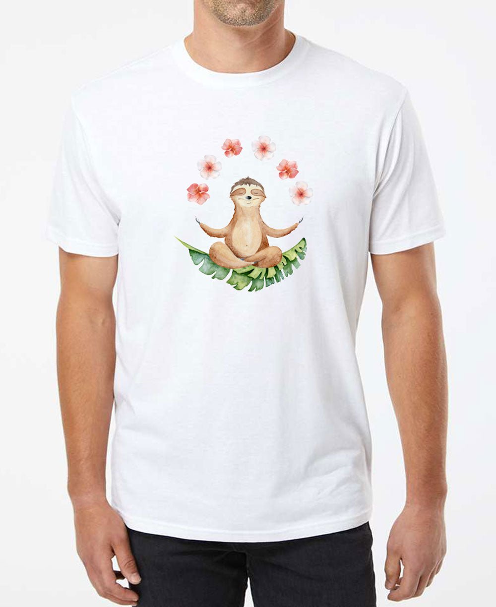 Slothful Serenity Tee: The Mindfully Chill Men's Recycled T-Shirt、mySite、topwebapps