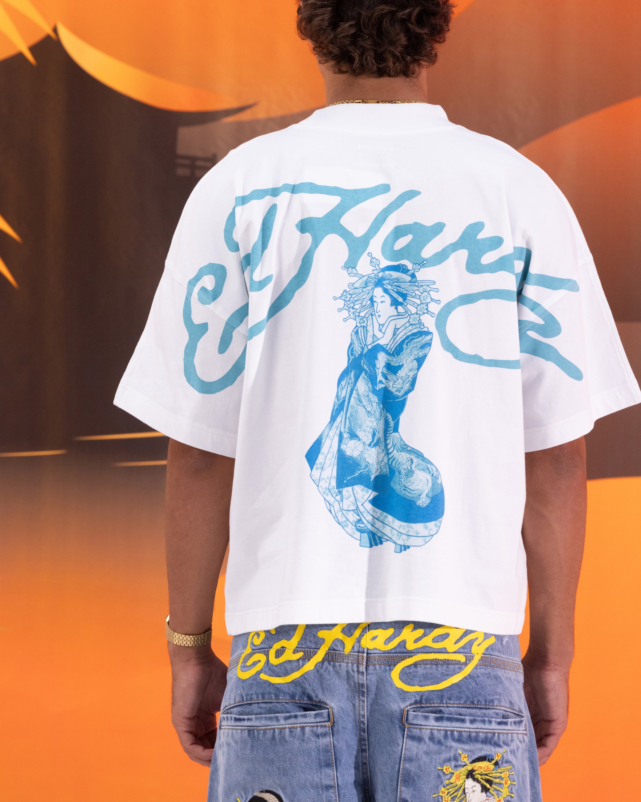 Ed Hardy Geisha T-Shirt Off White、mySite、zt4zffjzw