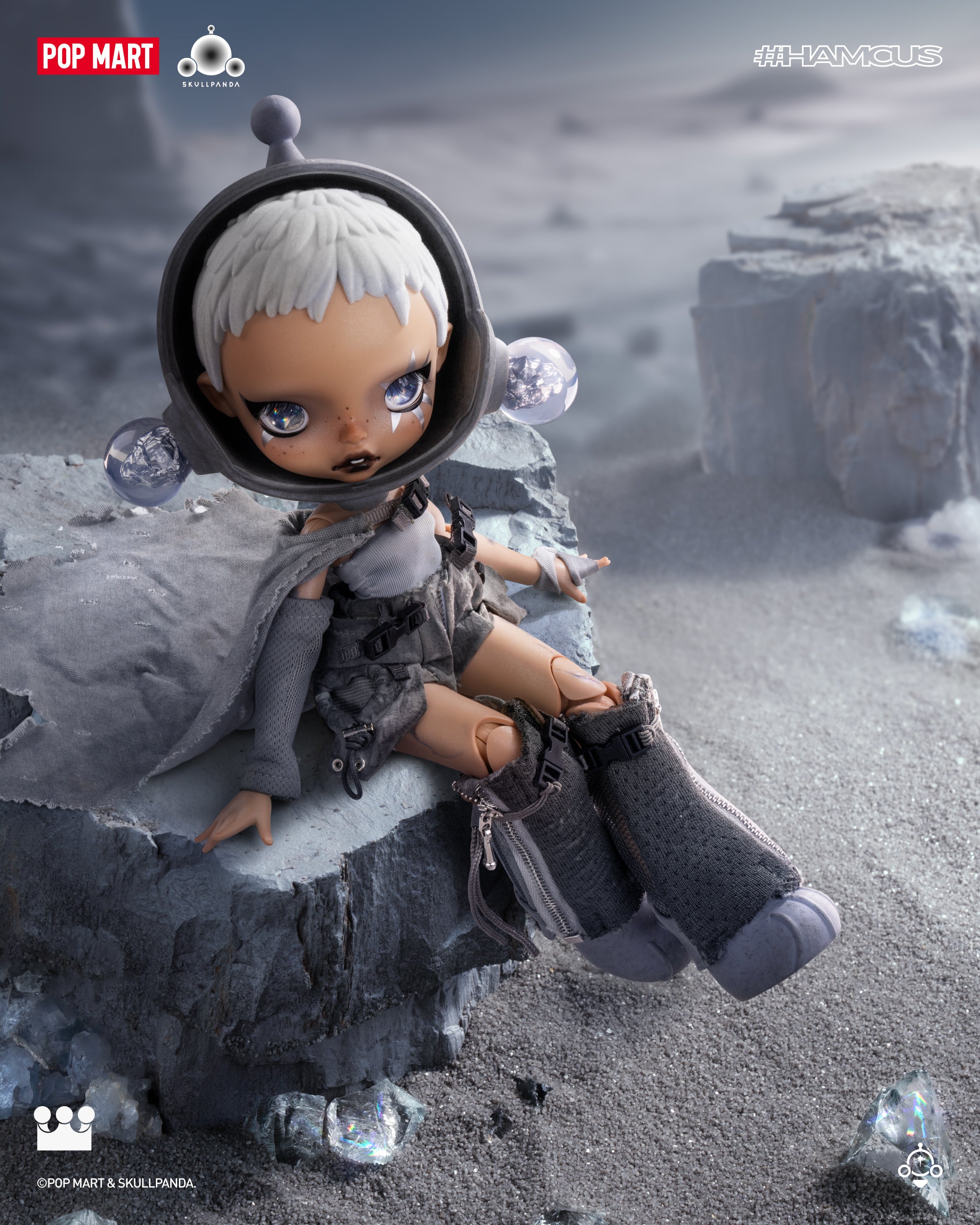  POP MART SKULLPANDA × HAMCUS 1/6 Action Figure、mySite、greenlandpopulation