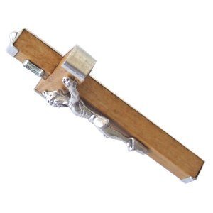 56x32 mm olive wood / Aluminum crucifix - Large (2.2x1.25)、mySite、topwebapps