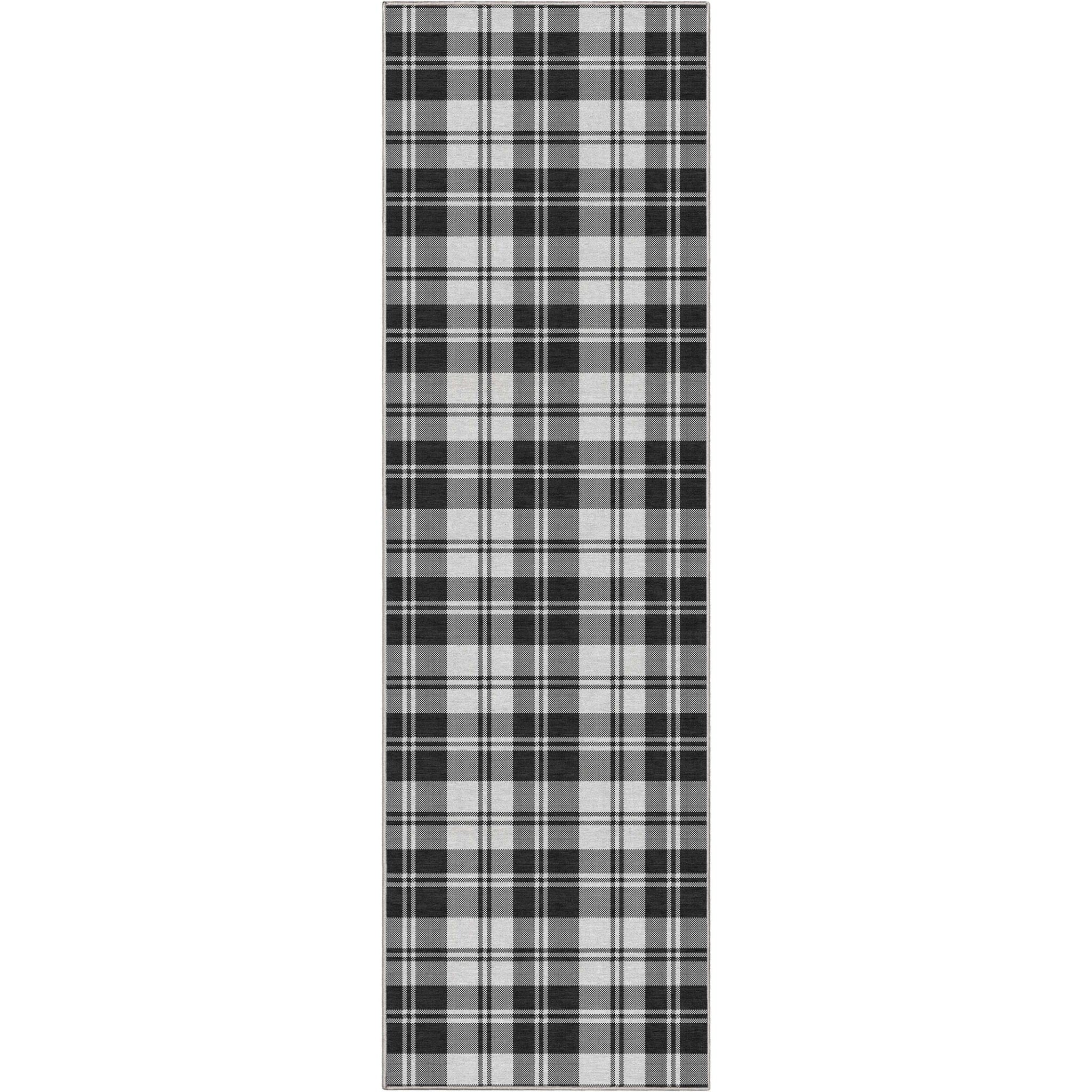 Plaid Modern Geometric Boxes Flat-Weave Rug、mySite、gigharbornorthrealestate
