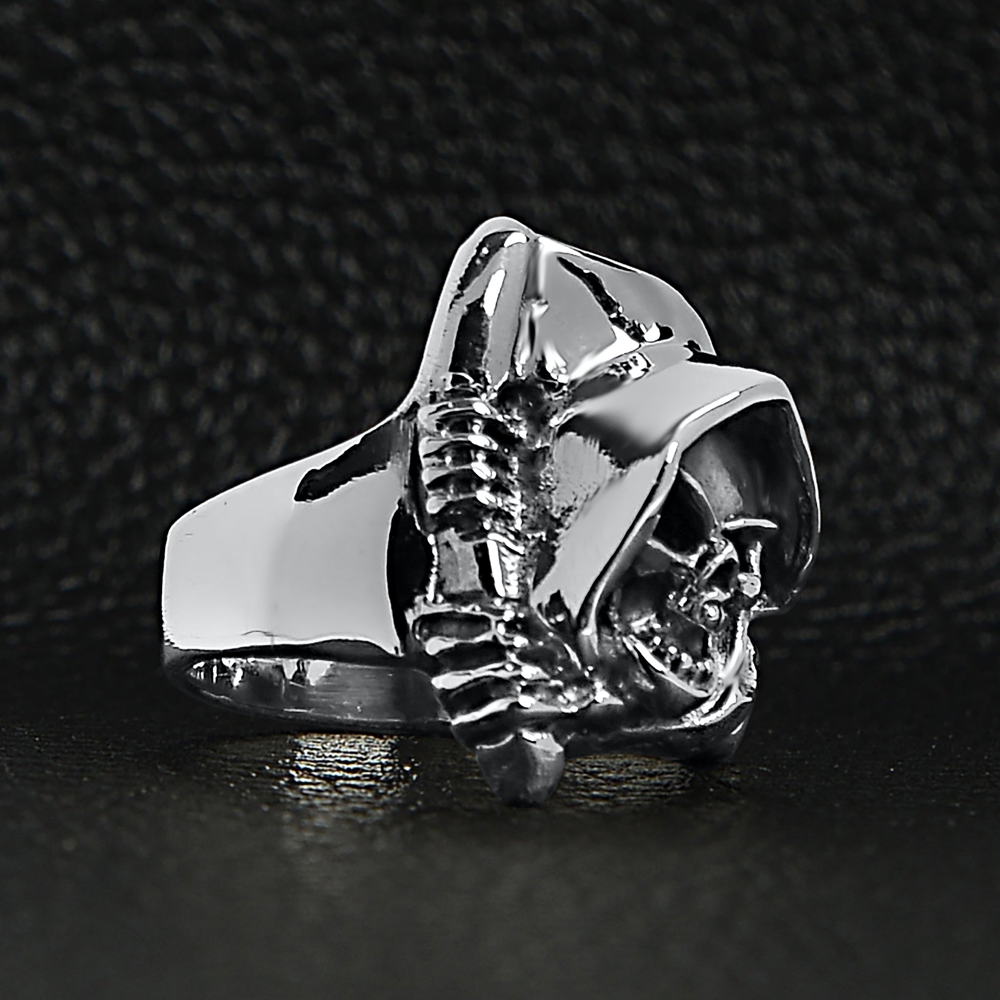 Sterling Silver Grim Reaper Skull Ring / SSR0005、mySite、dreamappss