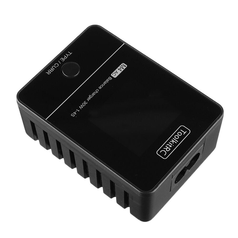  ToolkitRC M4AC 30W 2.5A 2-4S AC Smart Charger- XT60、mySite、merchandisen