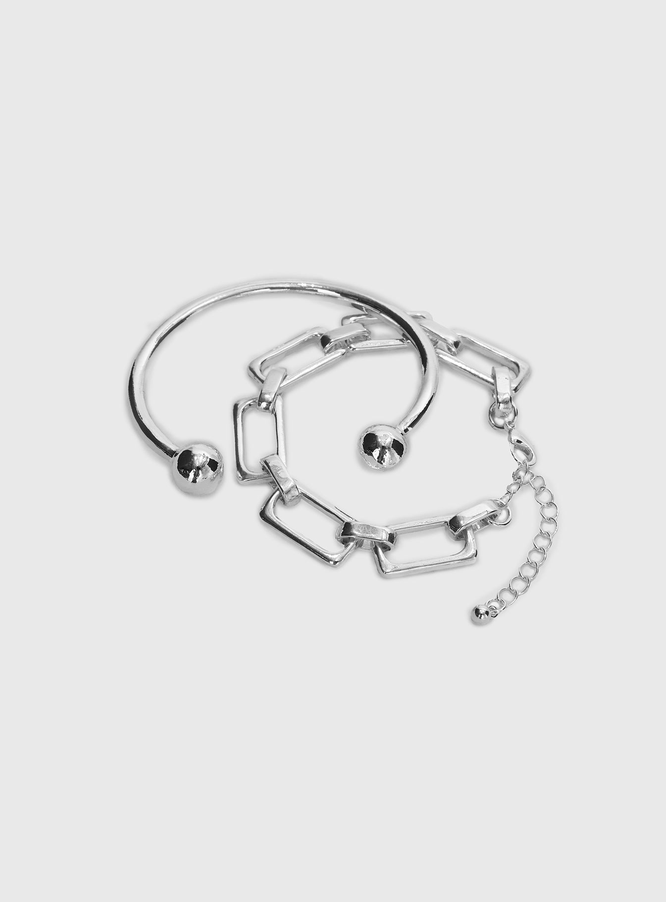 These Days Bracelet Set Silver、mySite、solidvoid