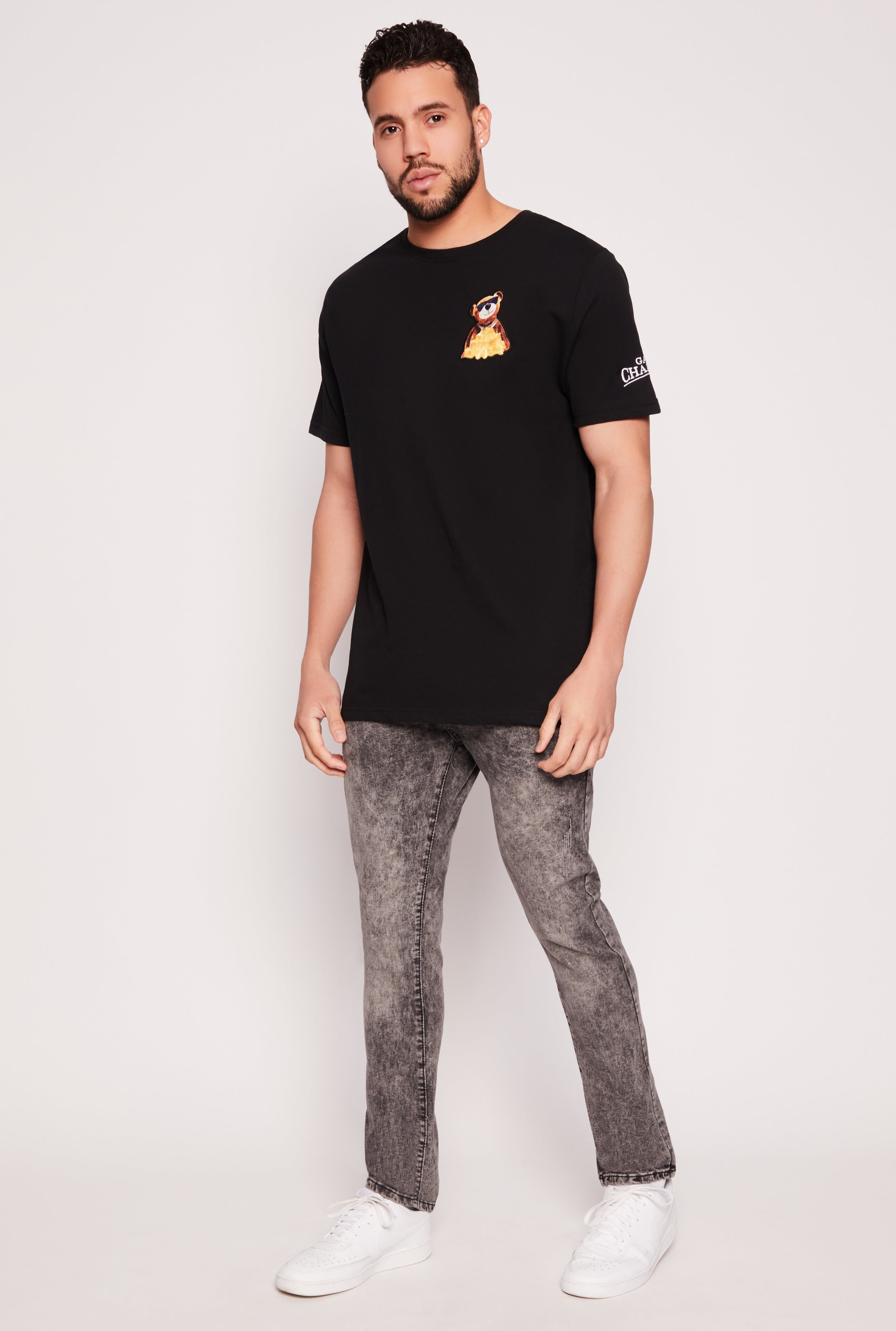 Mens Velvet Burnout Game Changer Graphic Tee、mySite、camillekostekn