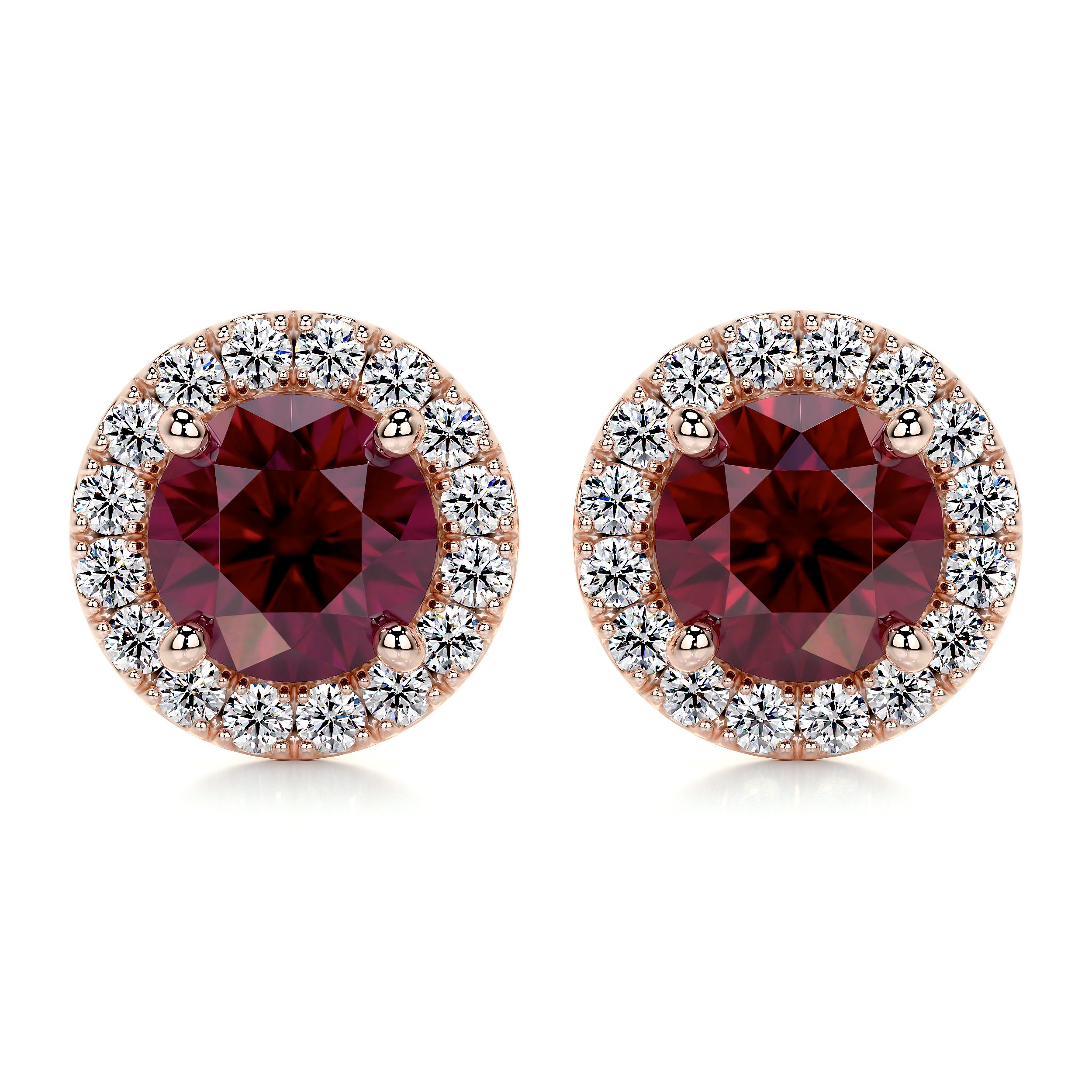 Erica Gemstones & Diamonds Earrings (2.30 Carat) - 14K Rose Gold、mySite、hinf8tx79