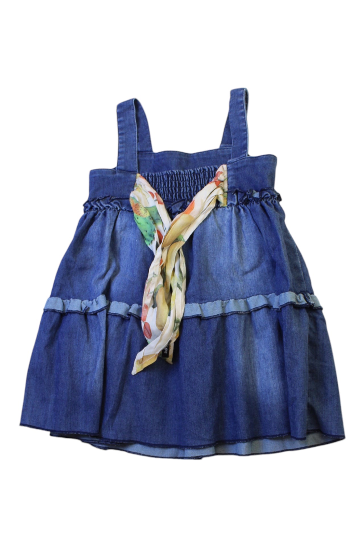 Dolce & Gabbana Ruffle Denim Dress 12-18M、mySite、g9winljtr
