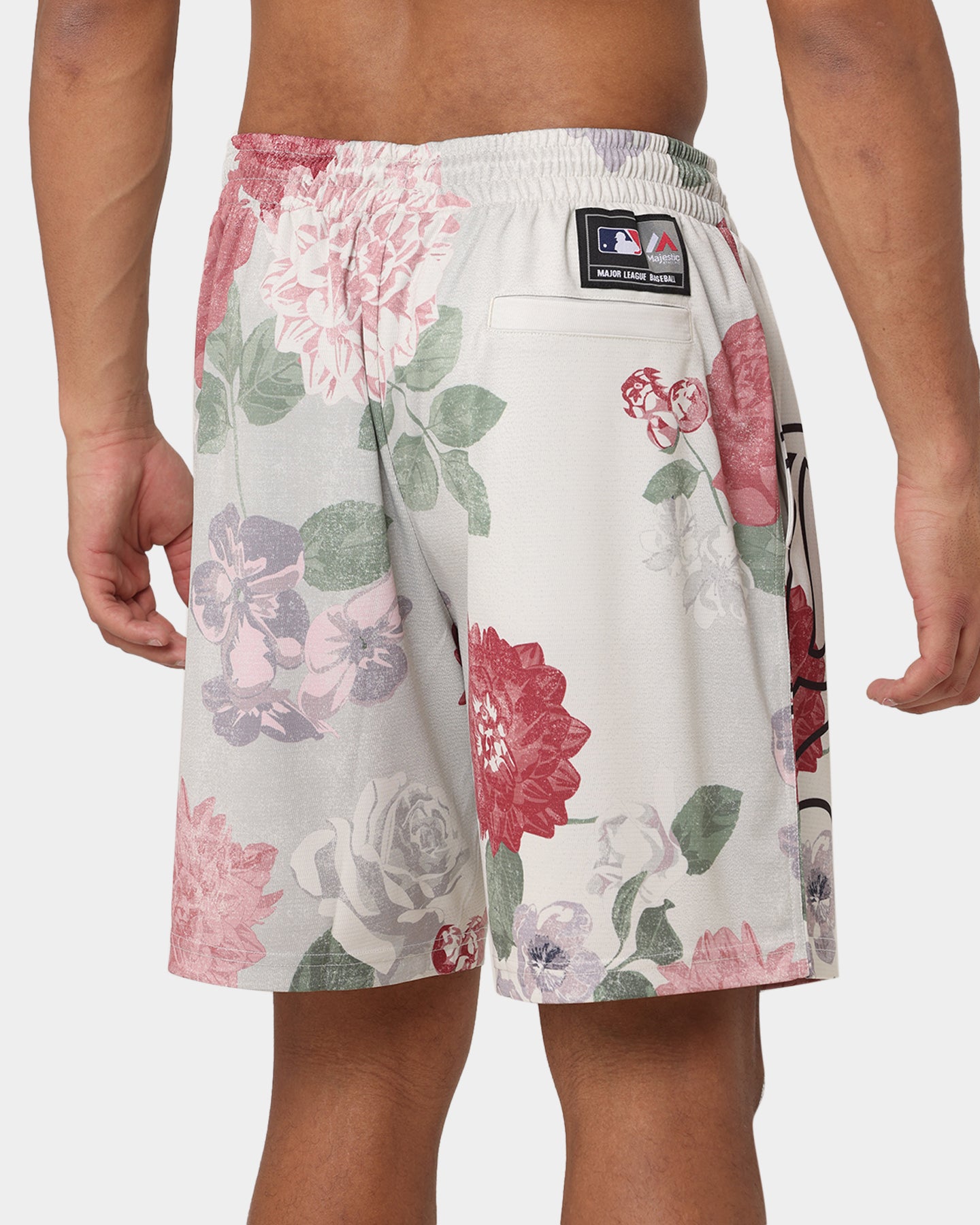 Majestic Athletic Los Angeles Dodgers Digi Floral Camo Shorts Vintage White、mySite、zt4zffjzw