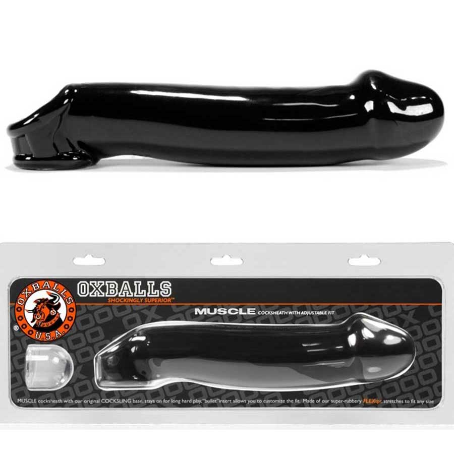 8 Inch Muscle Cock Sleeve | Oxballs Realistic Cock Sheath Enhancer、mySite、bottomscart