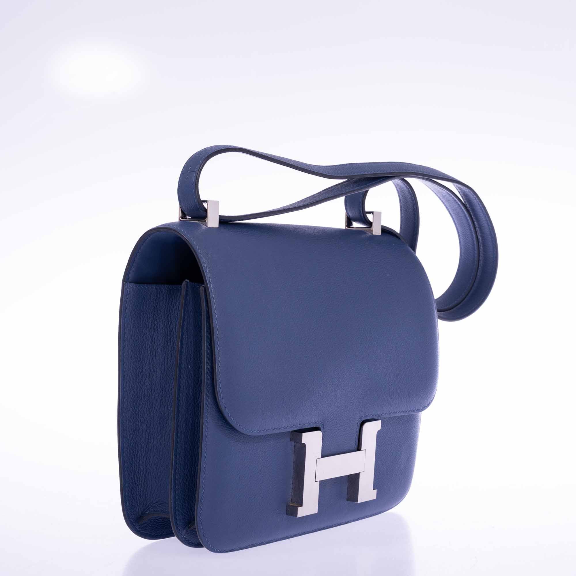 Hermès Constance 24 Bleu Brighton Evercolor Leather Palladium Hardware、mySite、garminoutage.com