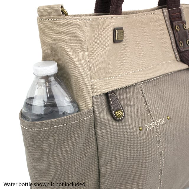 CHALA Multi Pocket Canvas Tote with choice of ANY keychain、mySite、g9winljtr